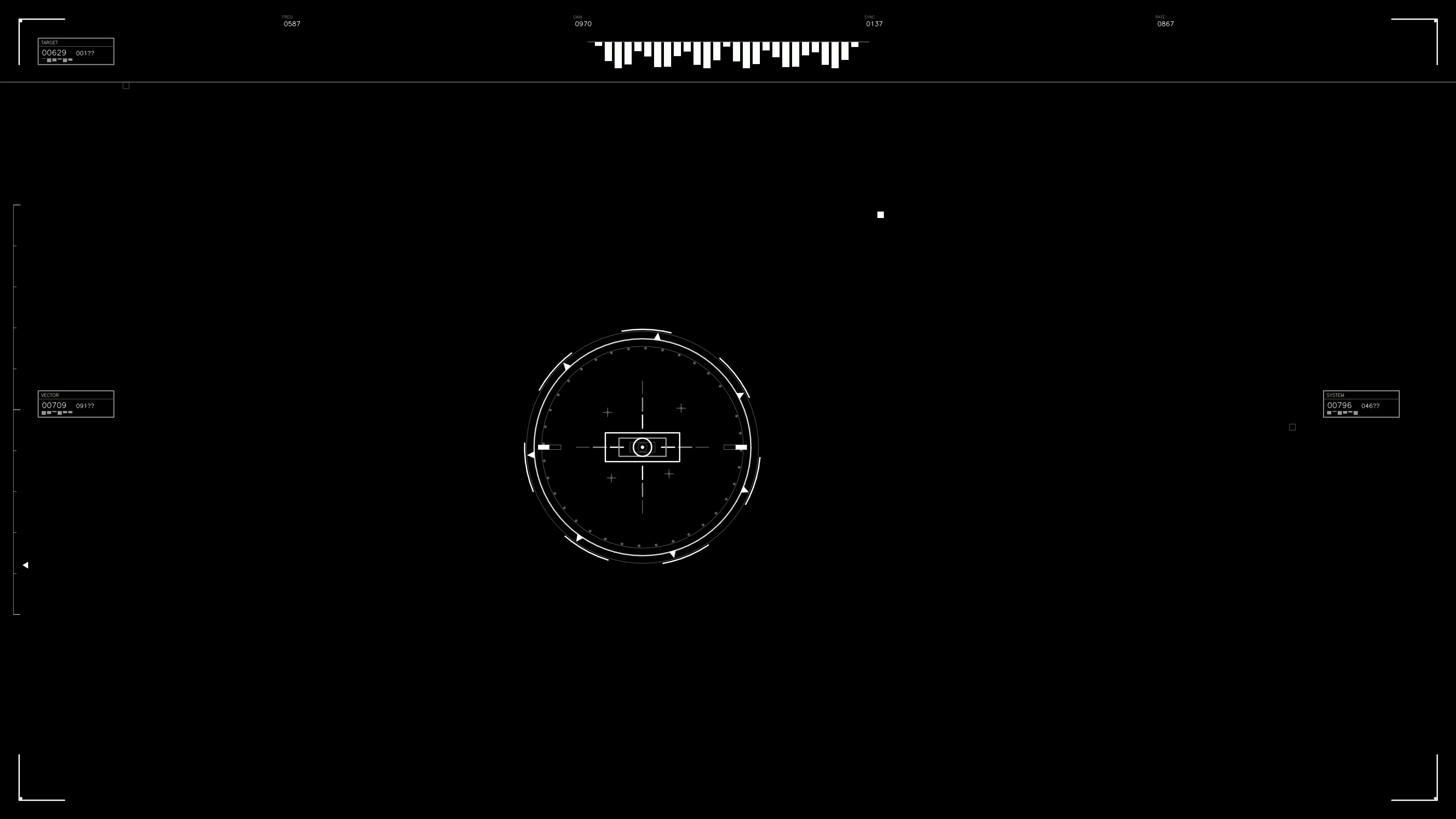 Military gui war stock footage hud animation for science fiction production in digital setting with visual elements for filmmaking