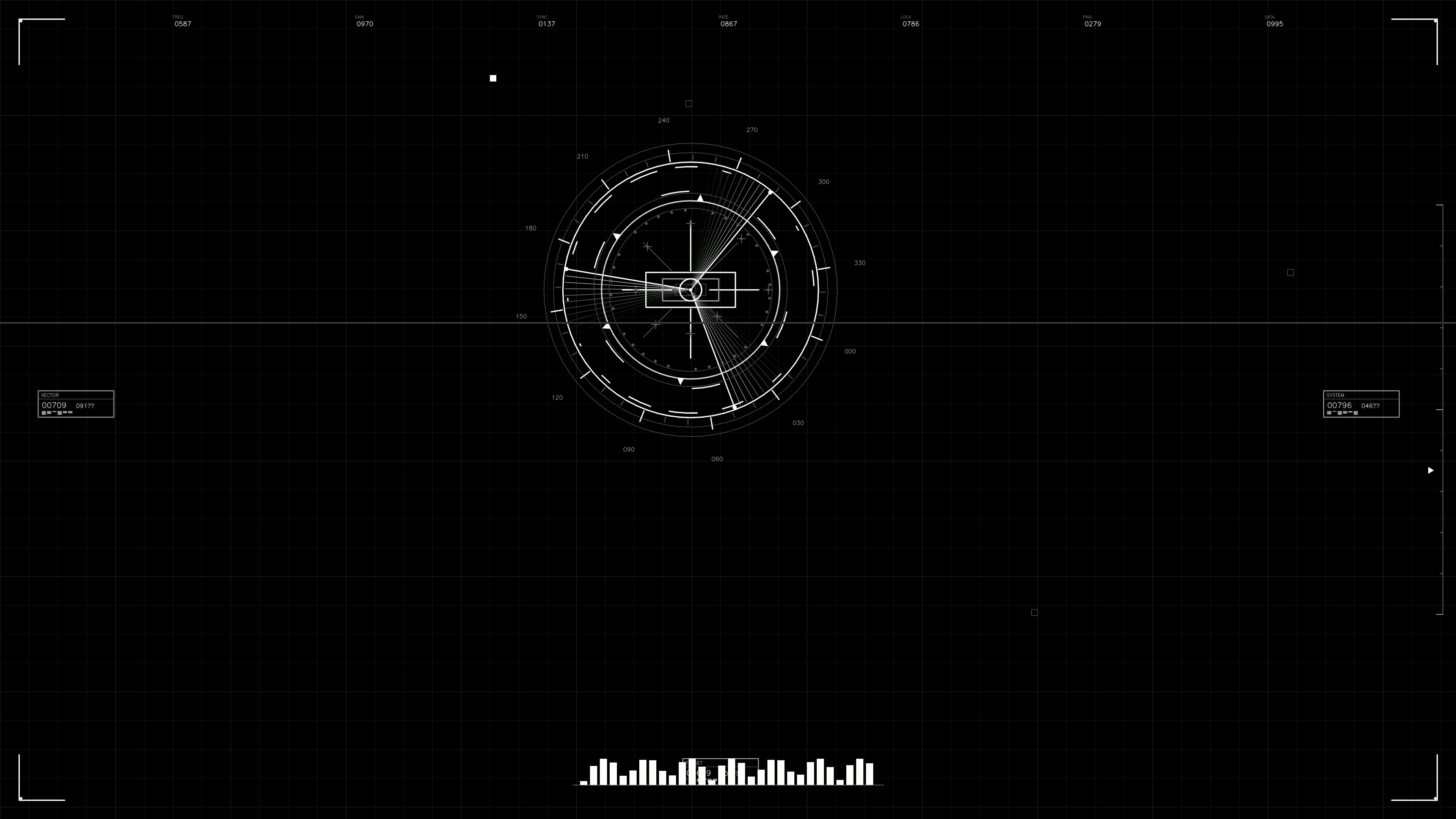 Military gui war stock footage hud animation for science fiction production featuring data displays and tactical information