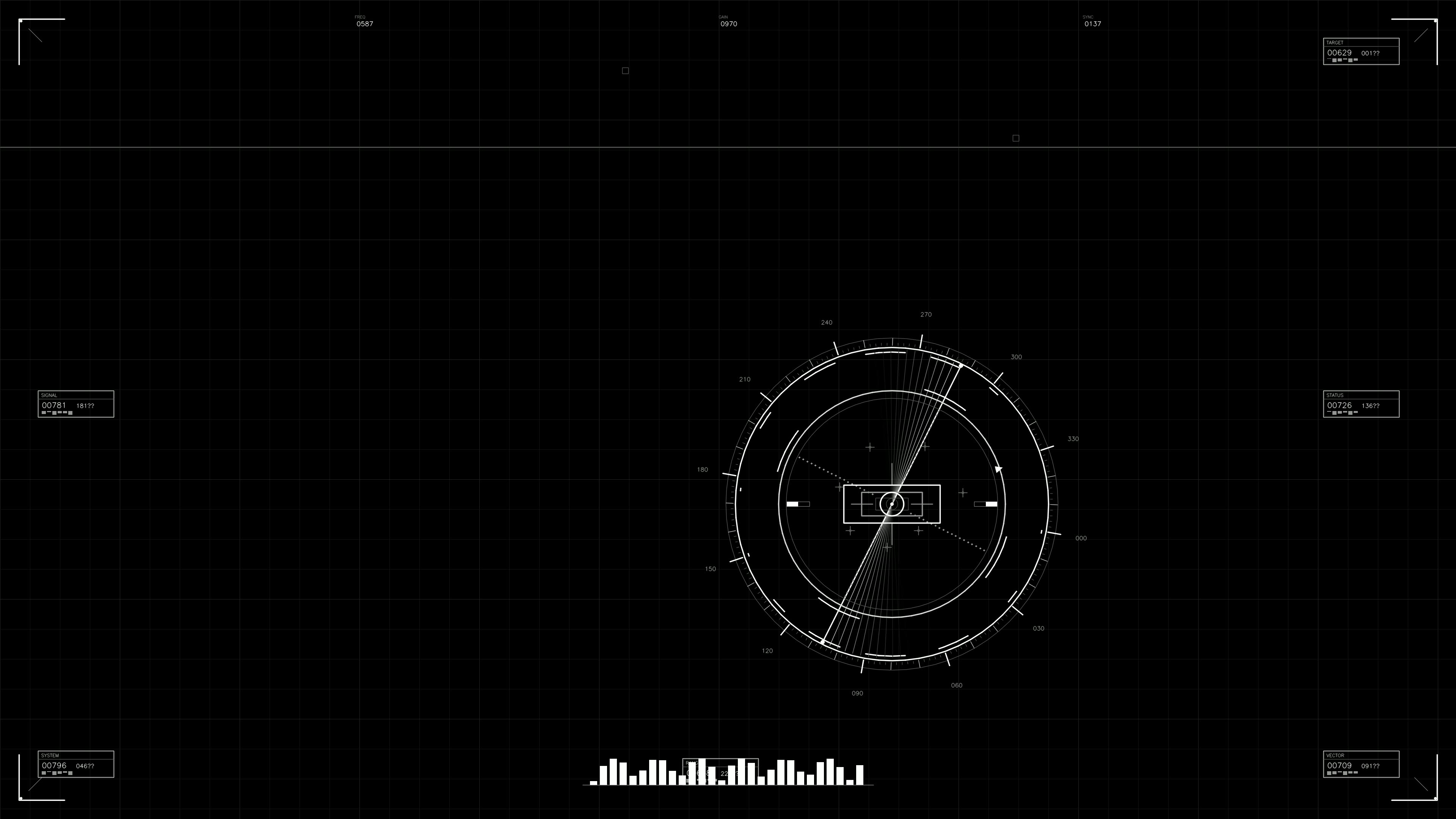 Military gui war stock footage for science fiction production with hud animation and advanced targeting system display