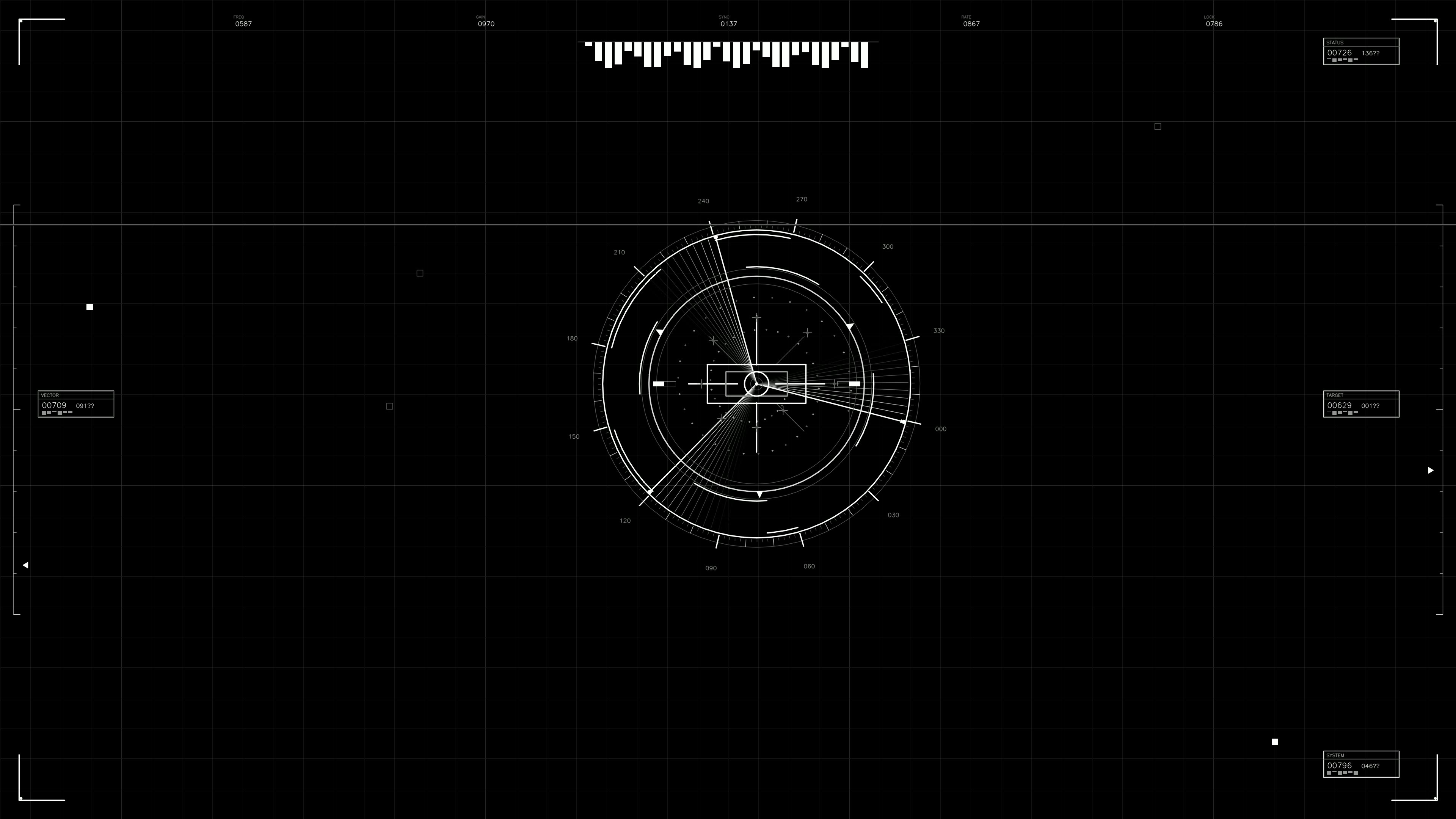 Military gui war stock footage hud animation used in science fiction production with detailed graphical elements