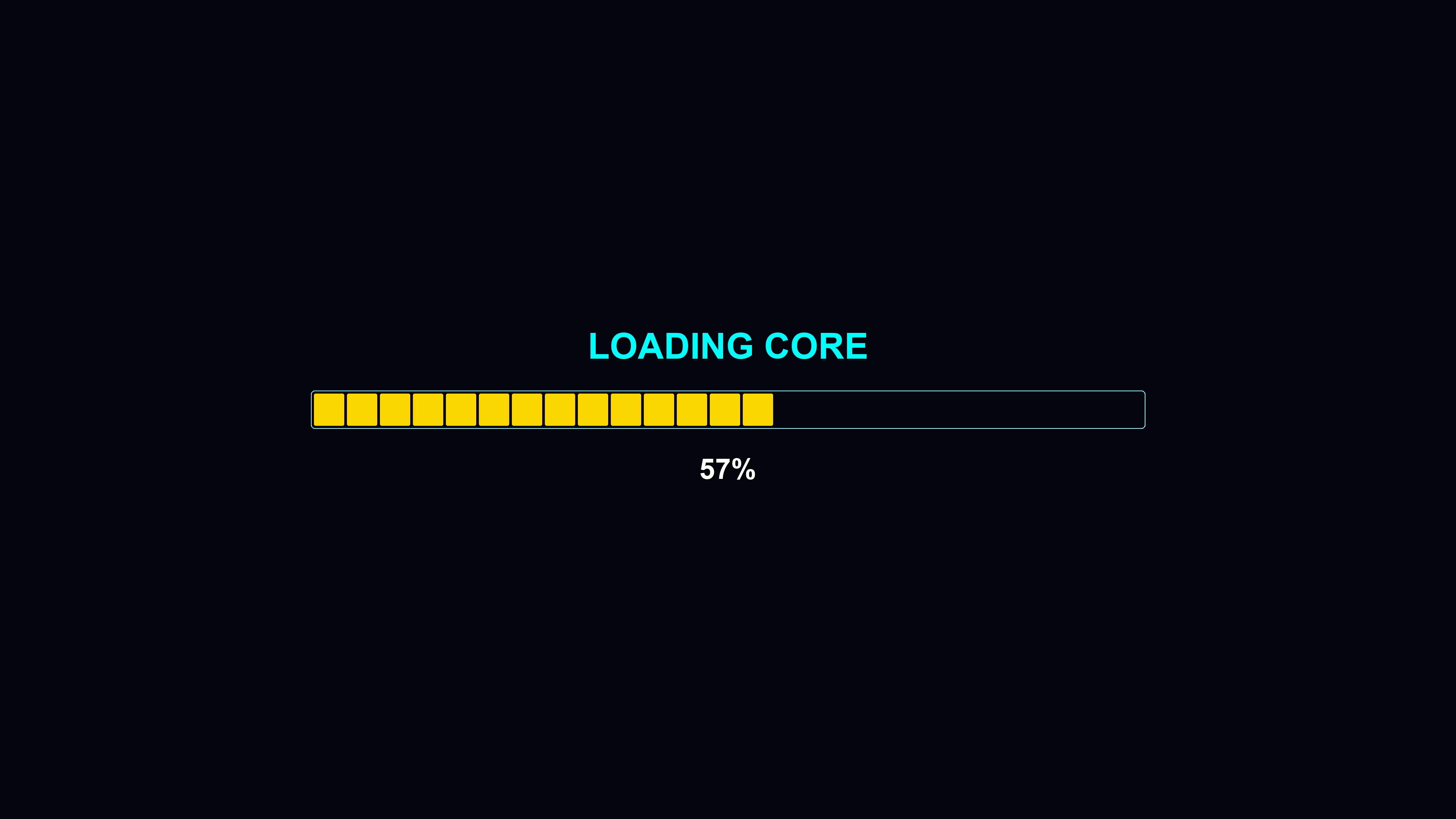 Progressbar animation showing loading core in modern style for waiting periods during application processes or digital tasks