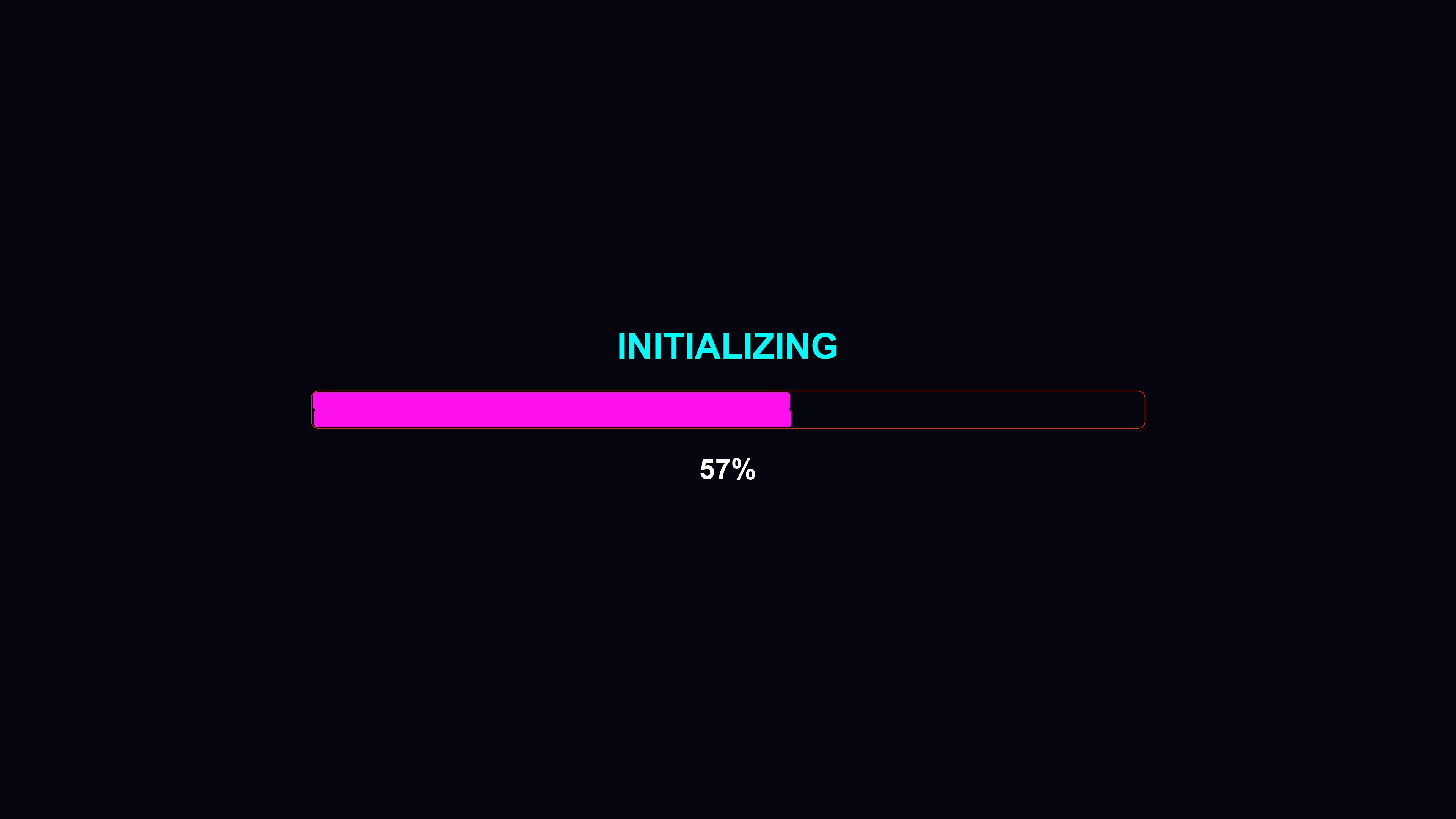 Modern style progress bar animation displaying loading concept during waiting periods with colorful visual effects for user engagement