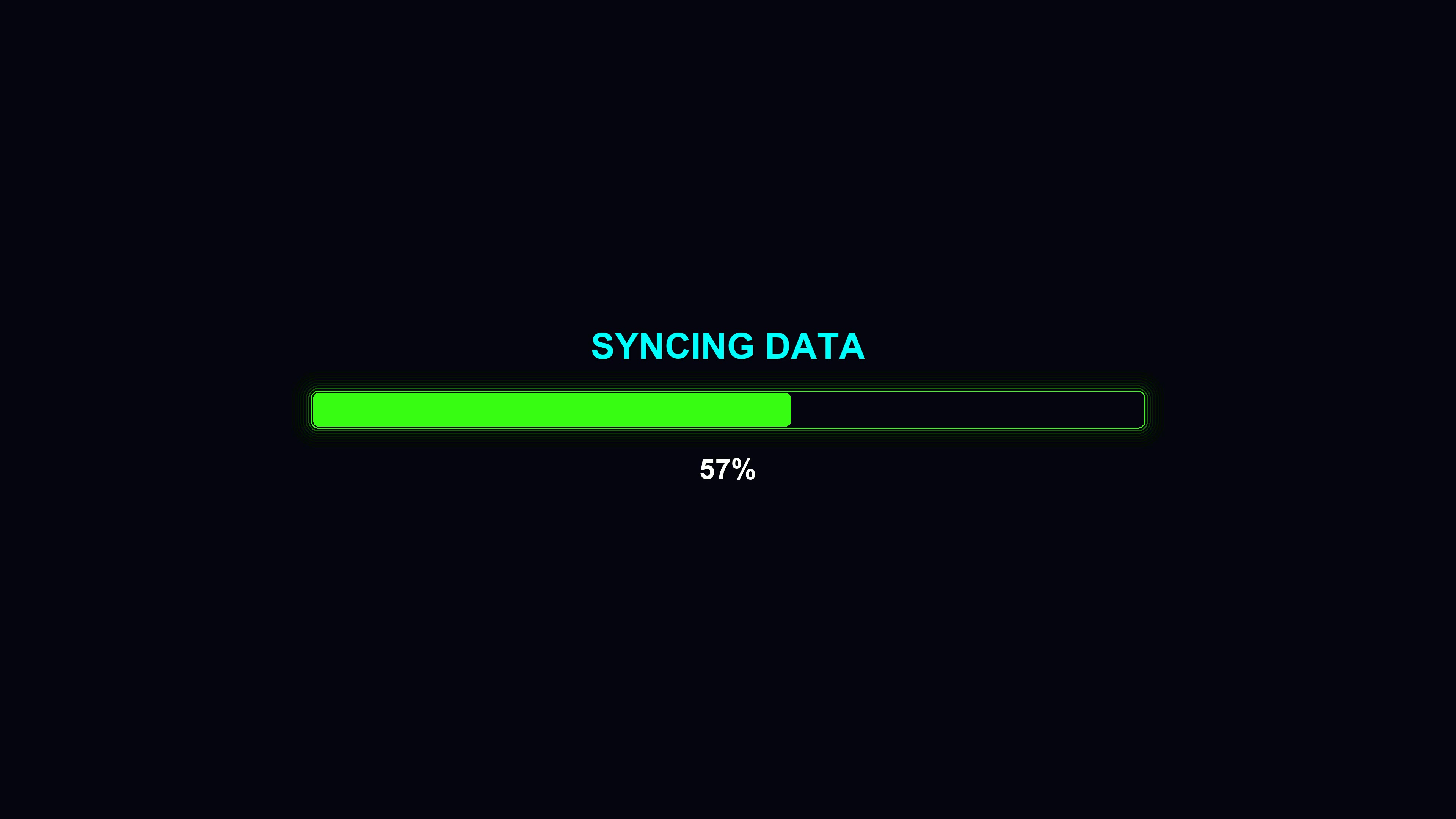 Modern progressbar animation shows syncing data process with clear indicators and visual feedback during waiting periods in digital applications