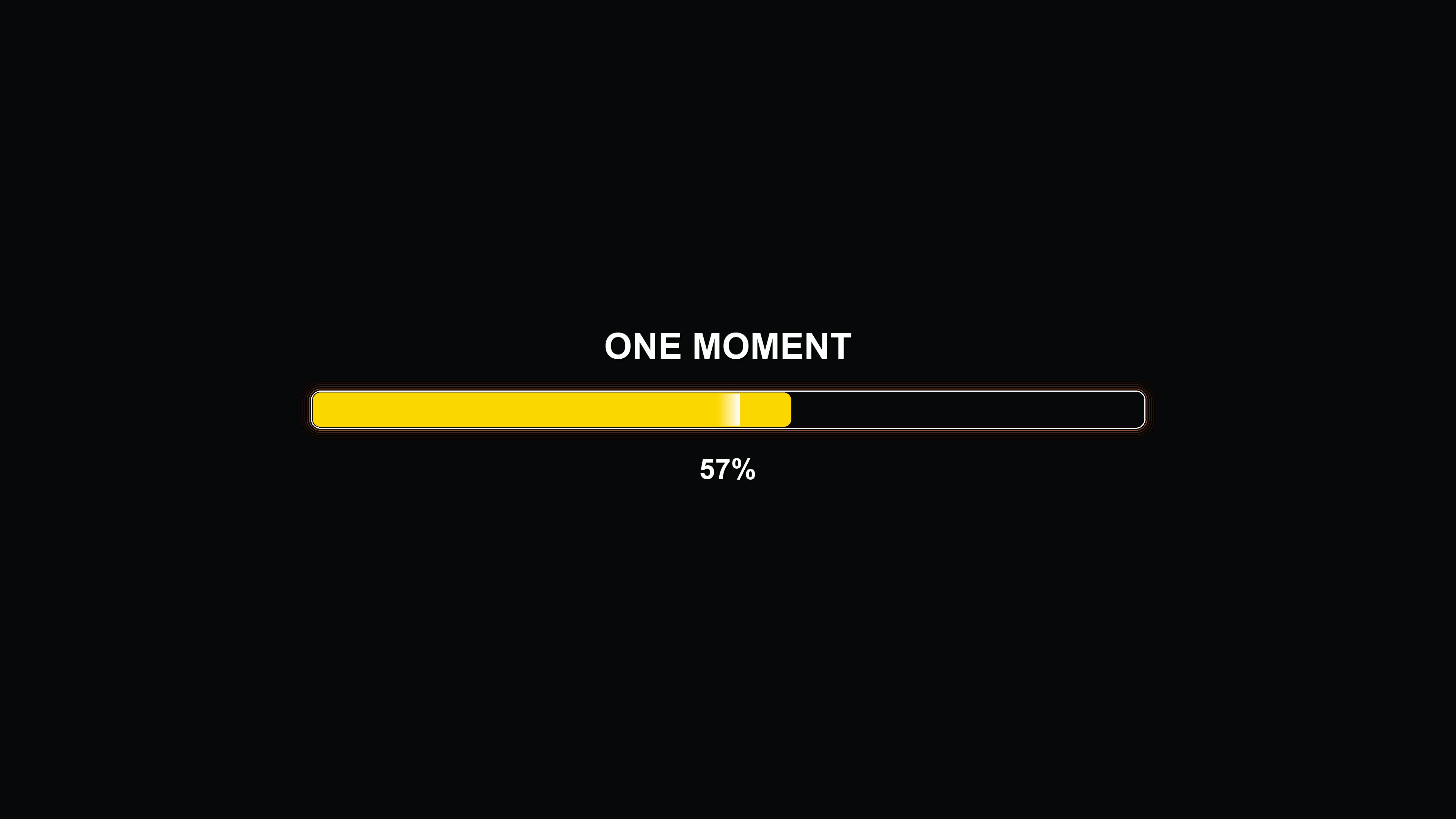 Stylish modern progressbar animation with vibrant colors in motion on a dark background during a digital loading process