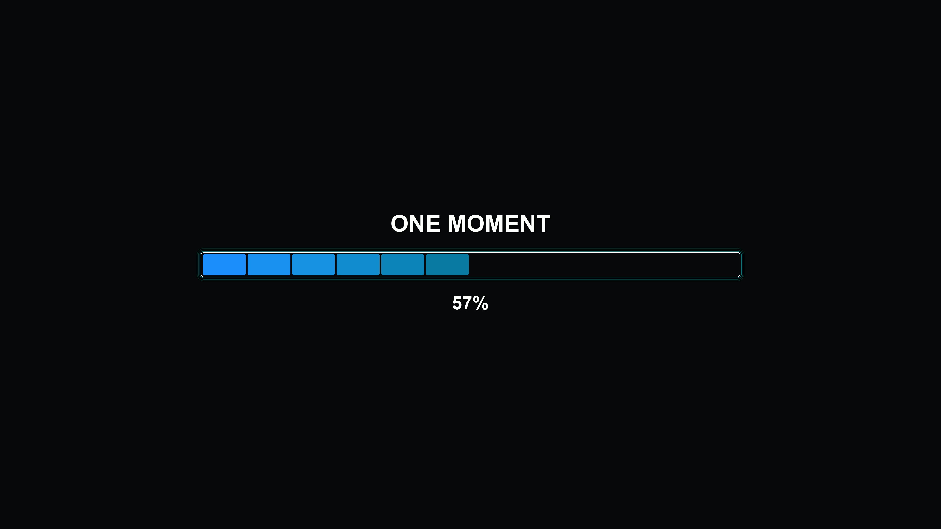 Progress bar animation with vibrant colors and modern style showing a loading process for a short time
