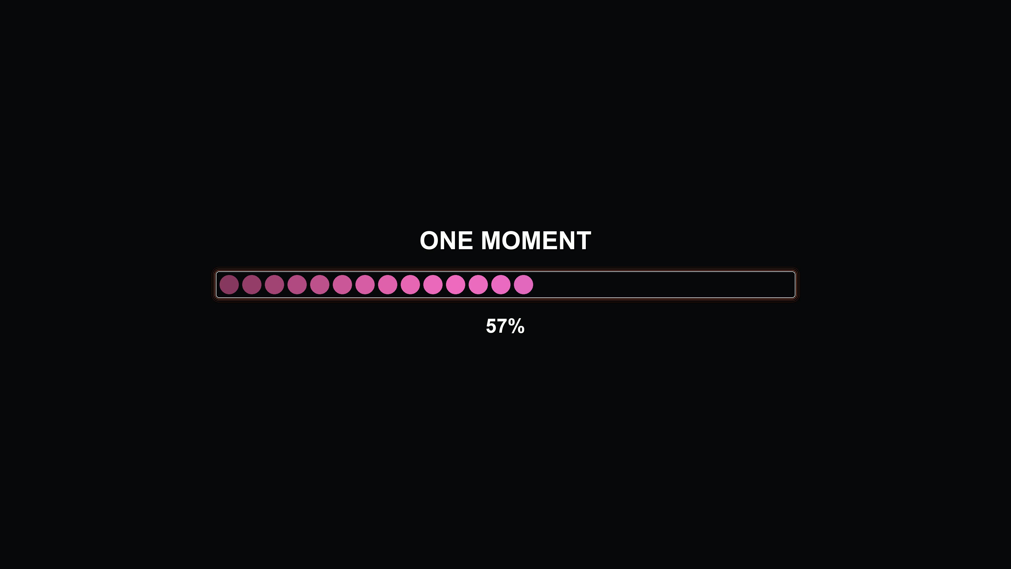 Progress bar animation shows loading process with vibrant colors and smooth transitions in a digital format
