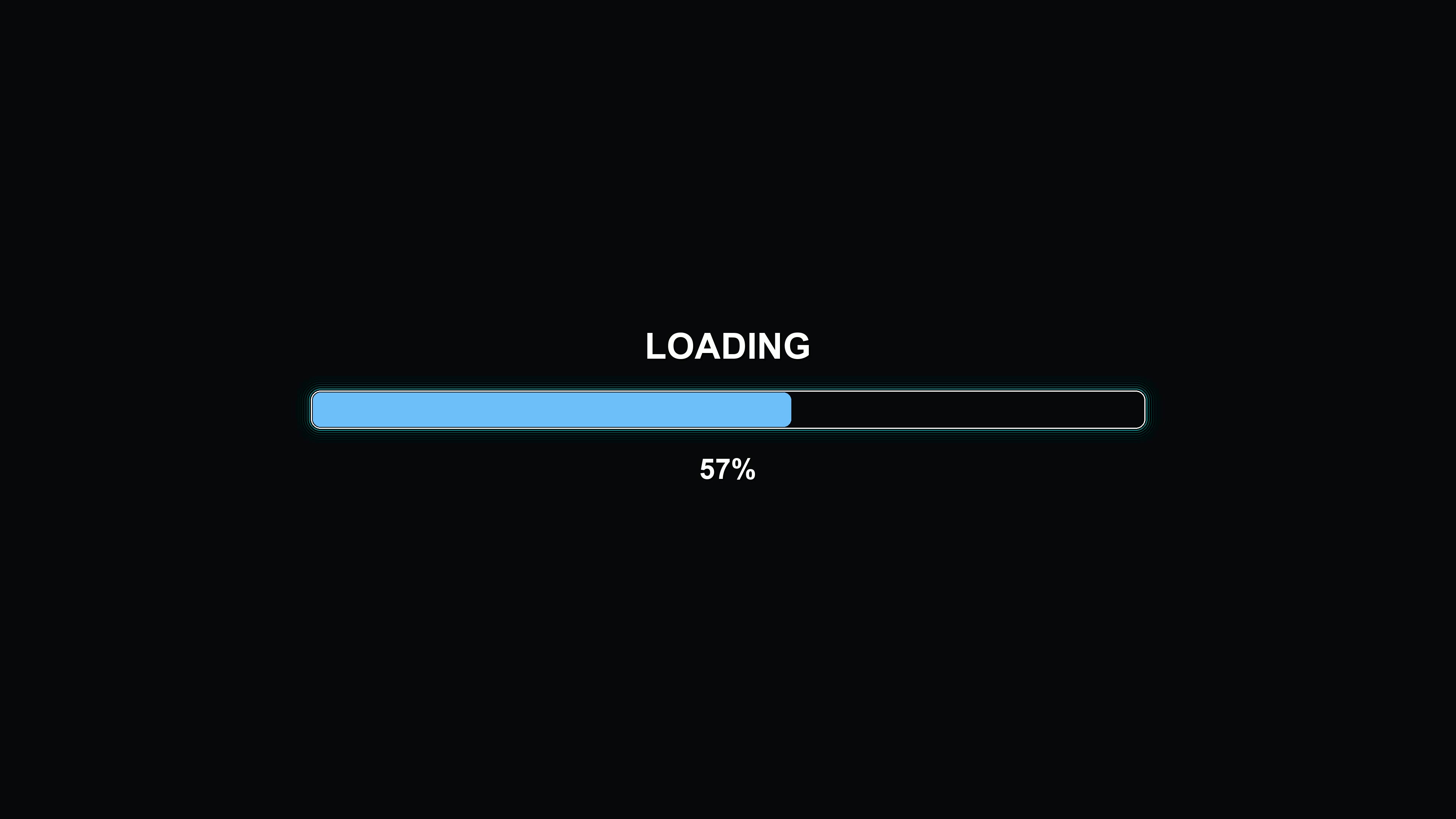 Stylish modern progressbar animation with vibrant colors displayed on a digital screen during a loading process in a tech setting