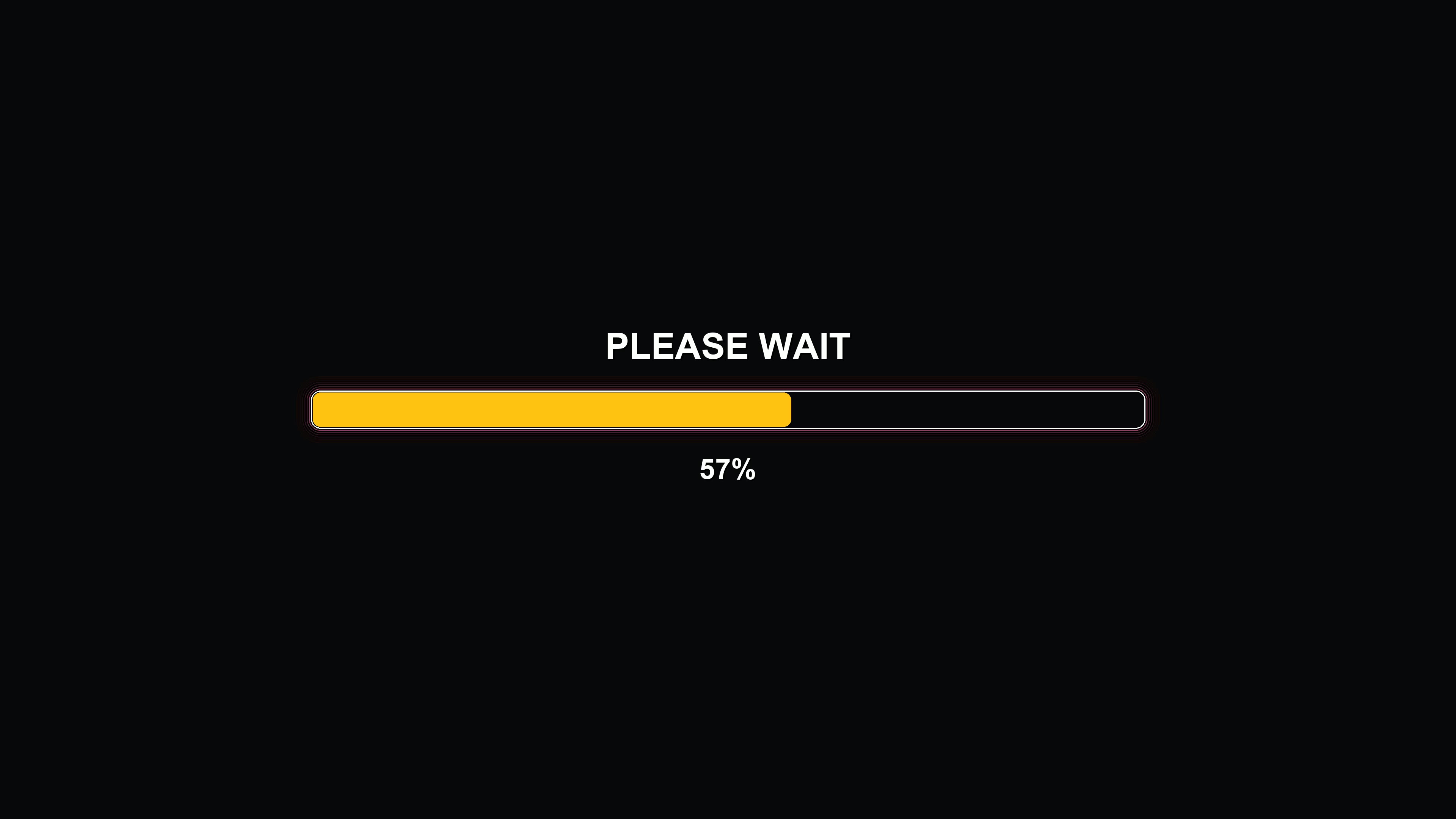 Stylish modern progress bar animation with vibrant colors shown on a black background for loading screens and user interfaces