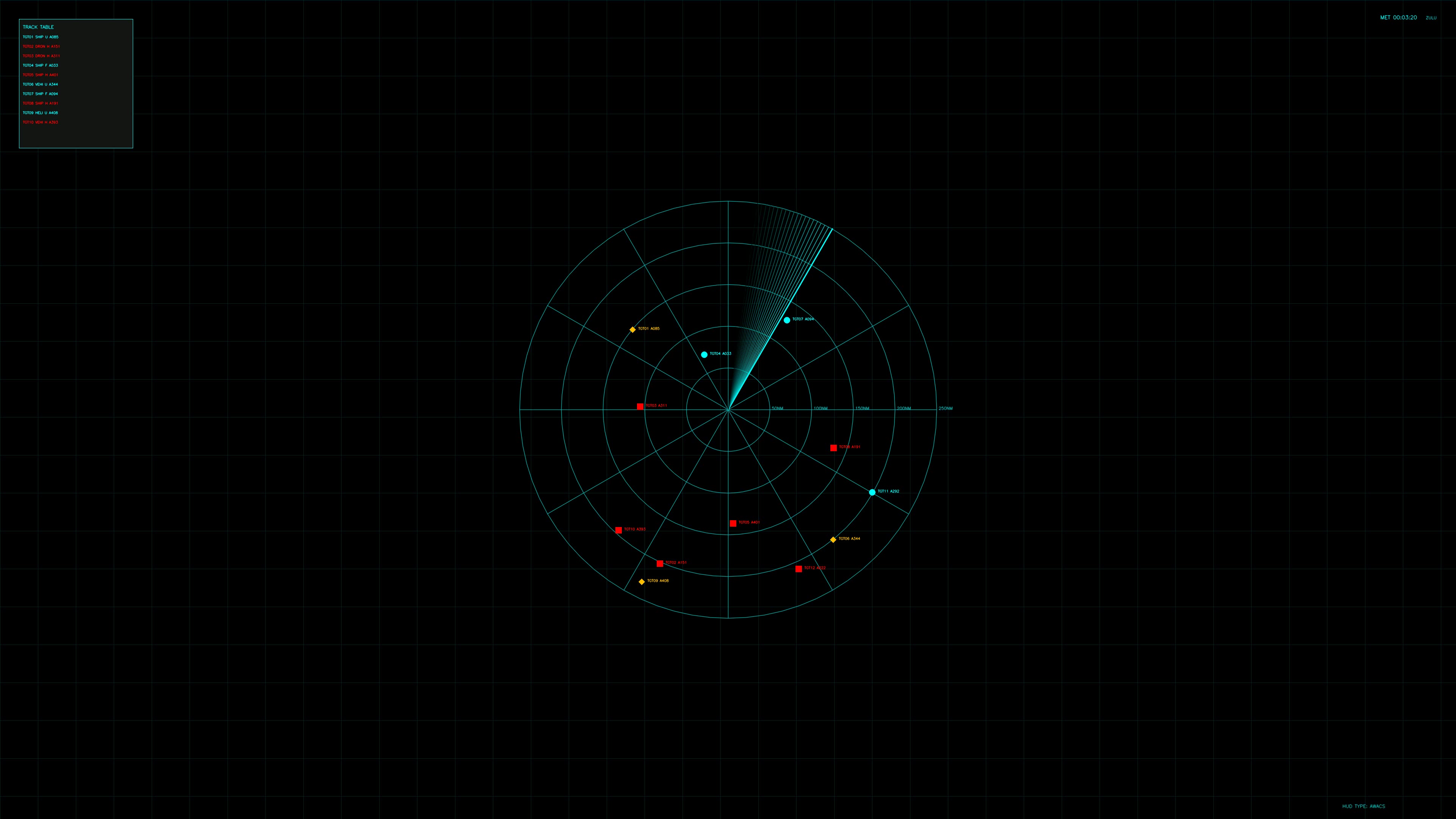 Military gui war stock footage hud animation for science fiction production shows radar detection and tracking systems in use