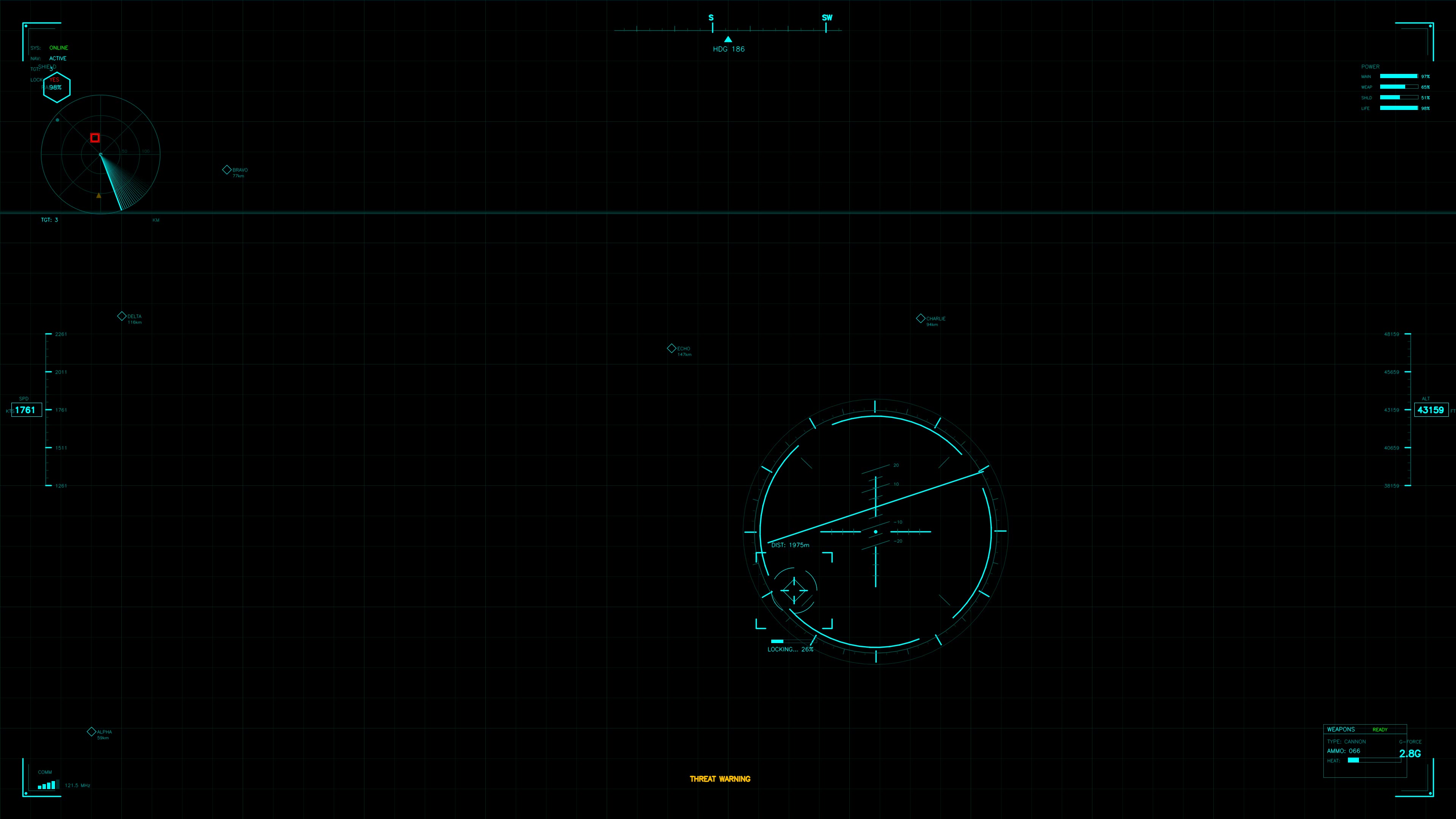 Military gui war stock footage hud animation for science fiction production featuring digital targeting and tracking elements
