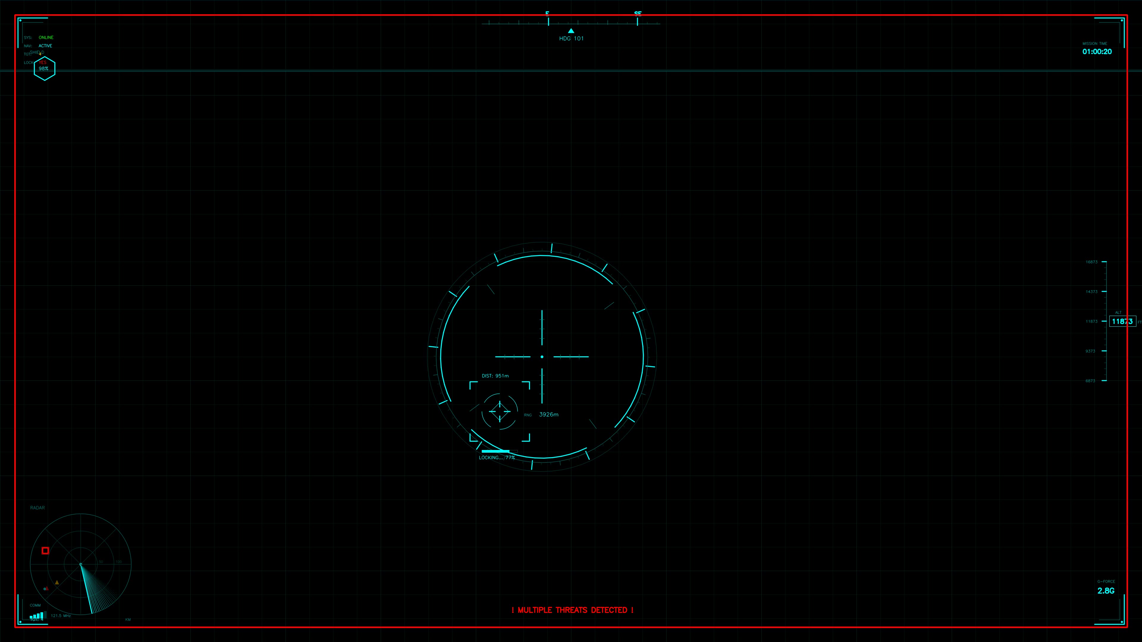 Military gui war stock footage hud animation for sci-fi projects showcasing tactical display in operation