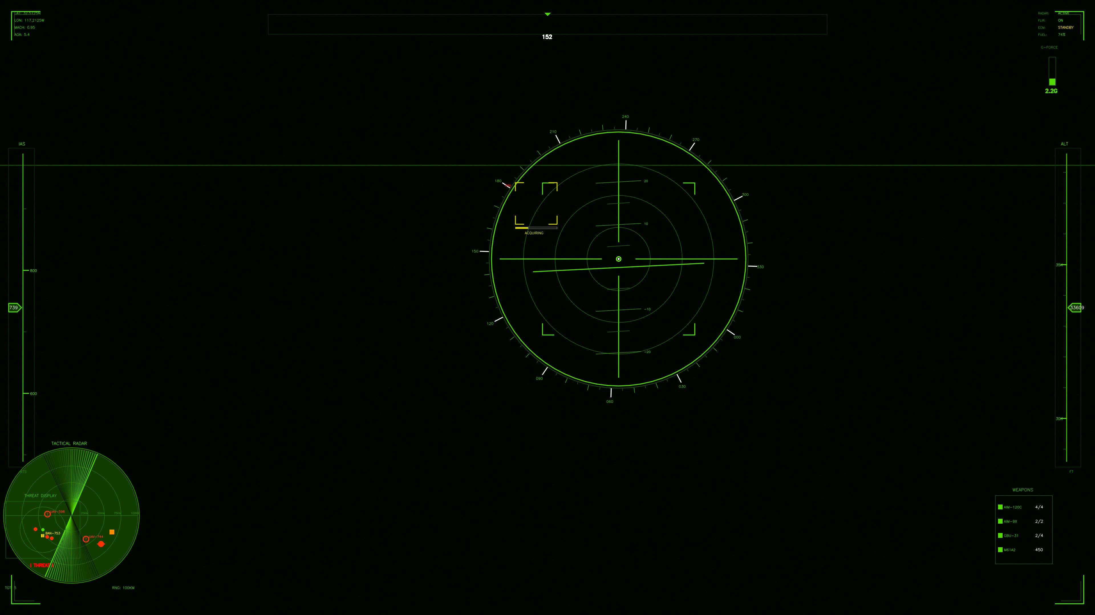 Military gui war stock footage with hud animation for science fiction production in a dark setting showing tactical movements and data