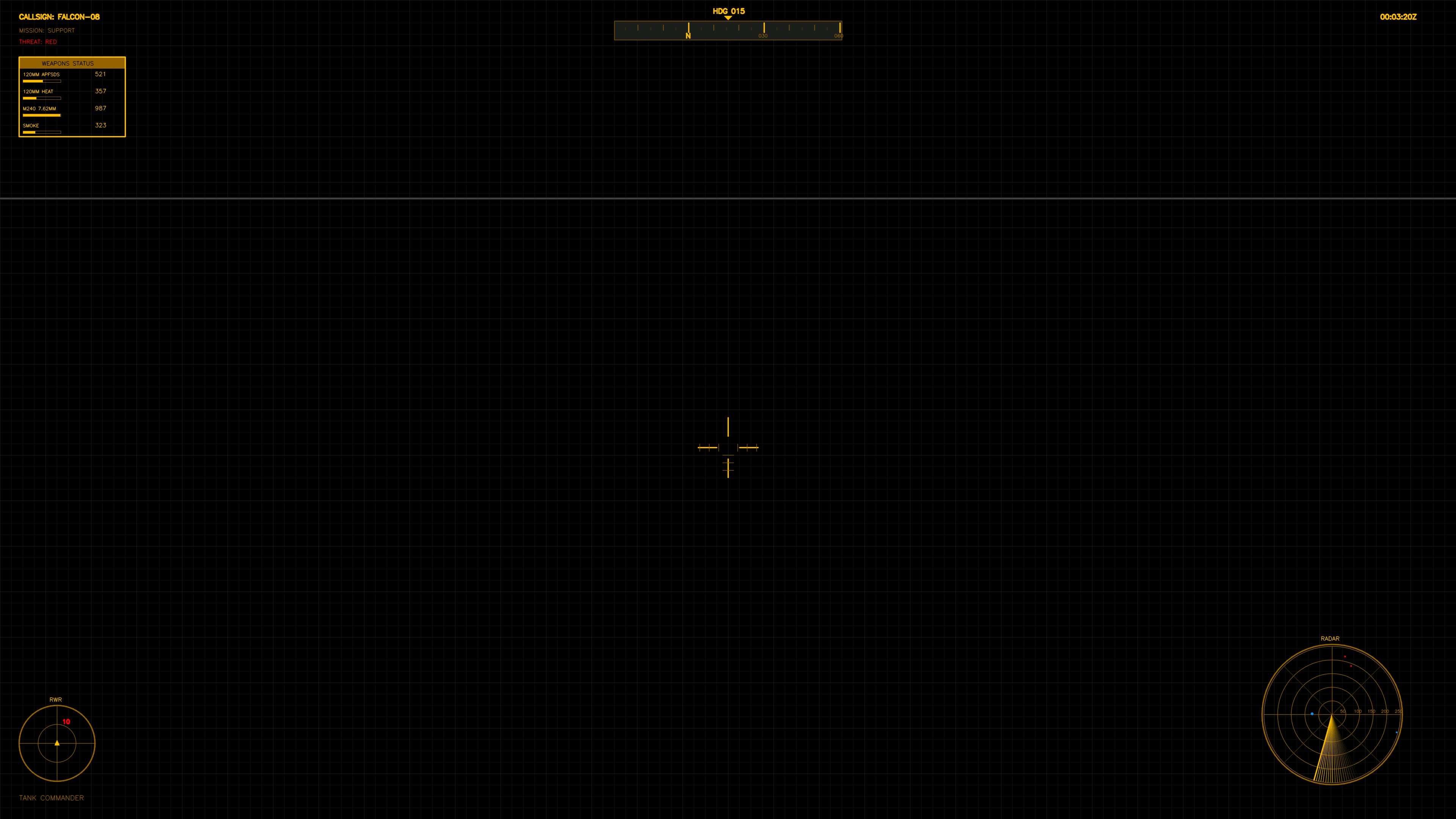 Military gui war stock footage hud animation for science fiction production showcasing screens and data readings in dark environment