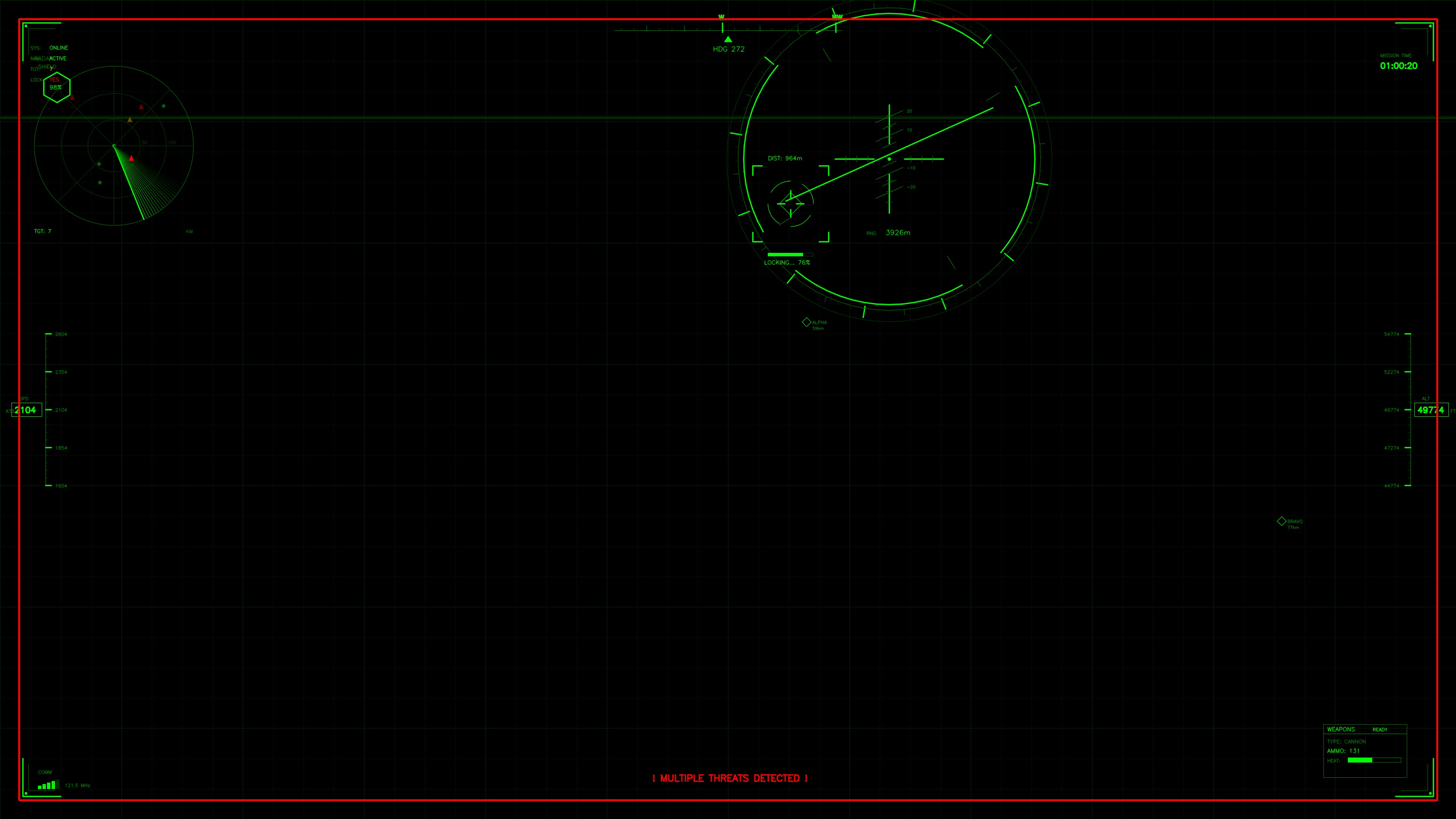 Military GUI war stock footage HUD animation for science fiction production in a futuristic setting with high-tech visuals