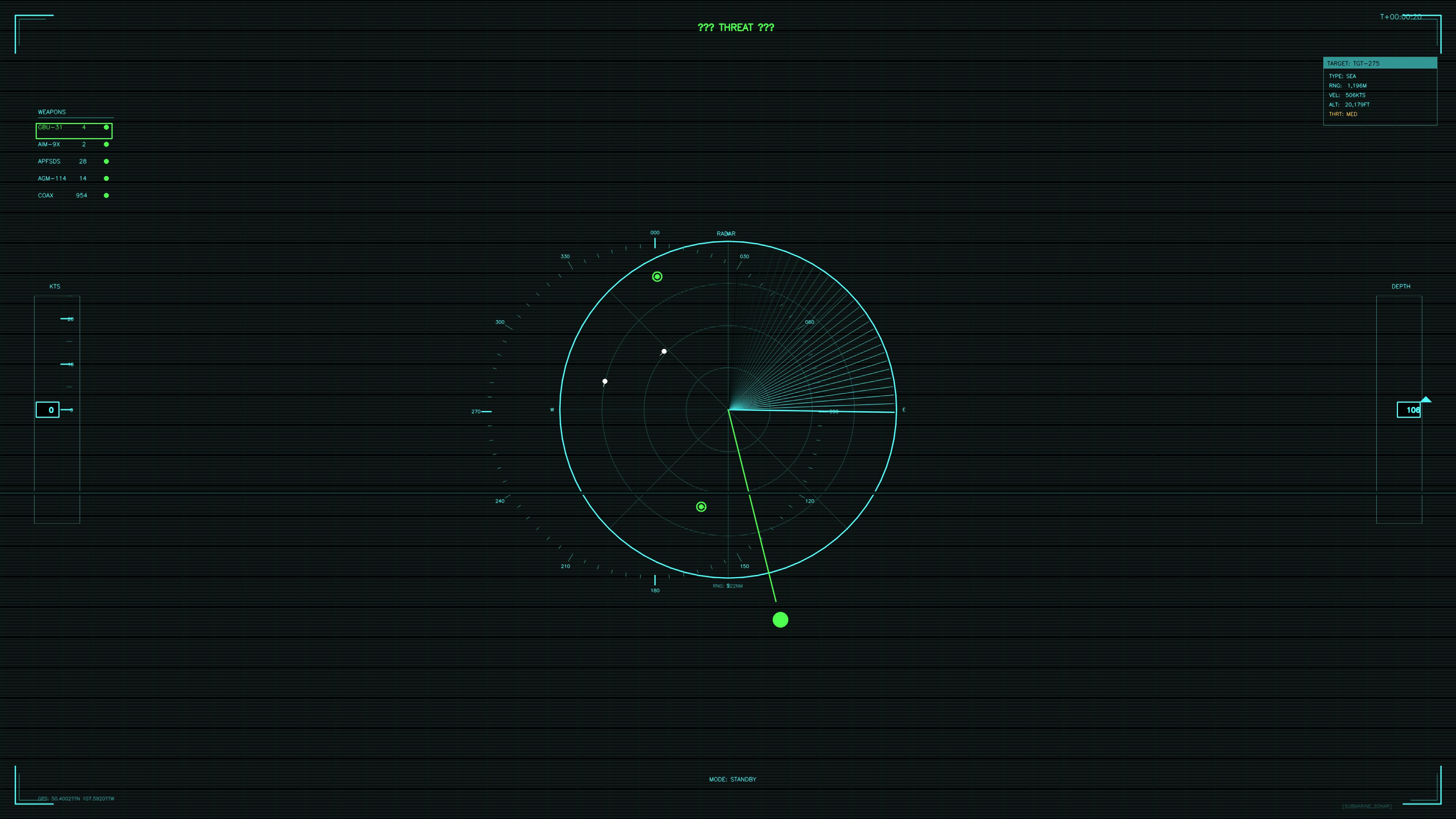 Military gui war stock footage hud animation for science fiction production with radar and data display elements