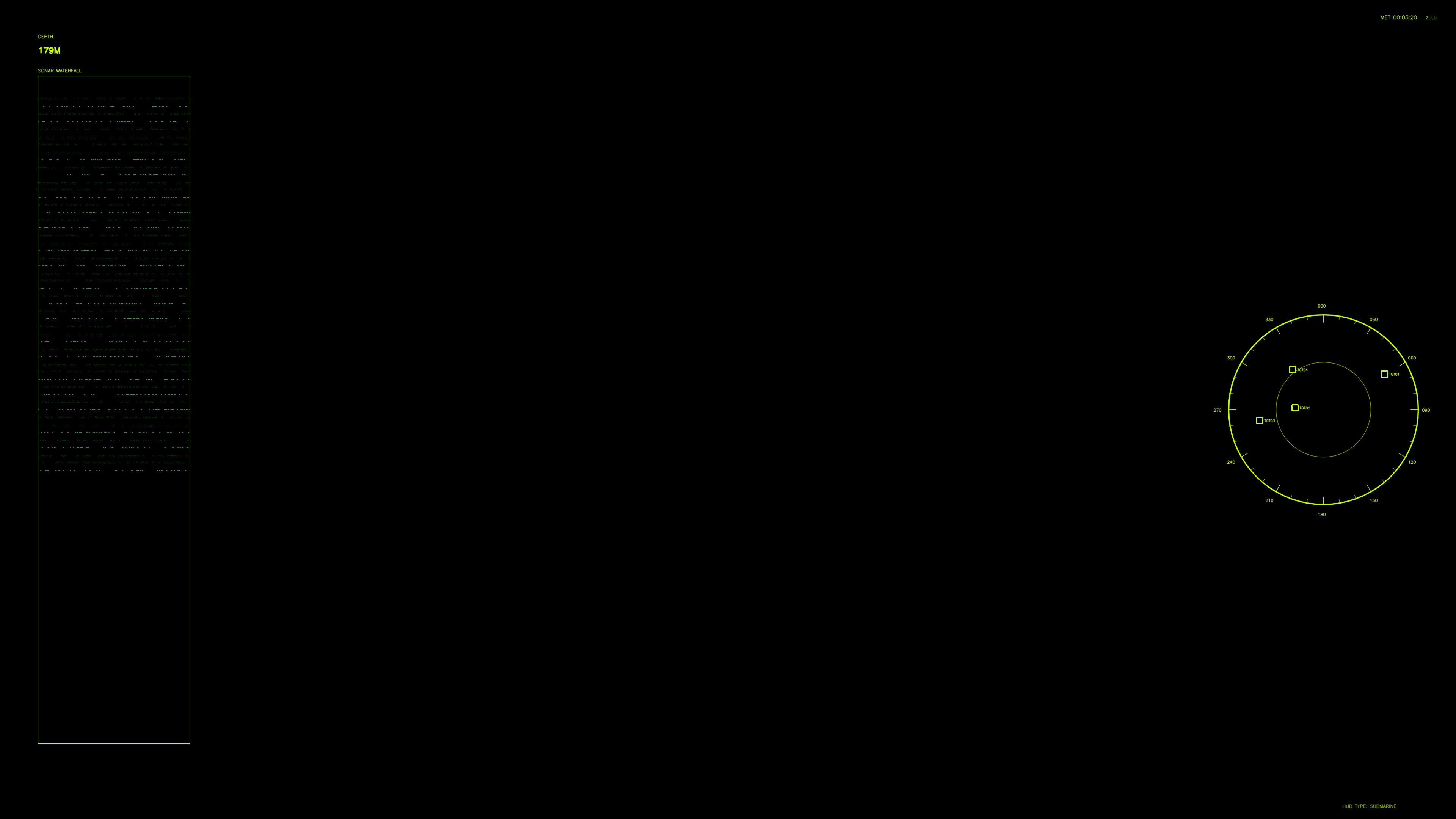 Military graphical user interface for war stock footage and HUD animation in science fiction production