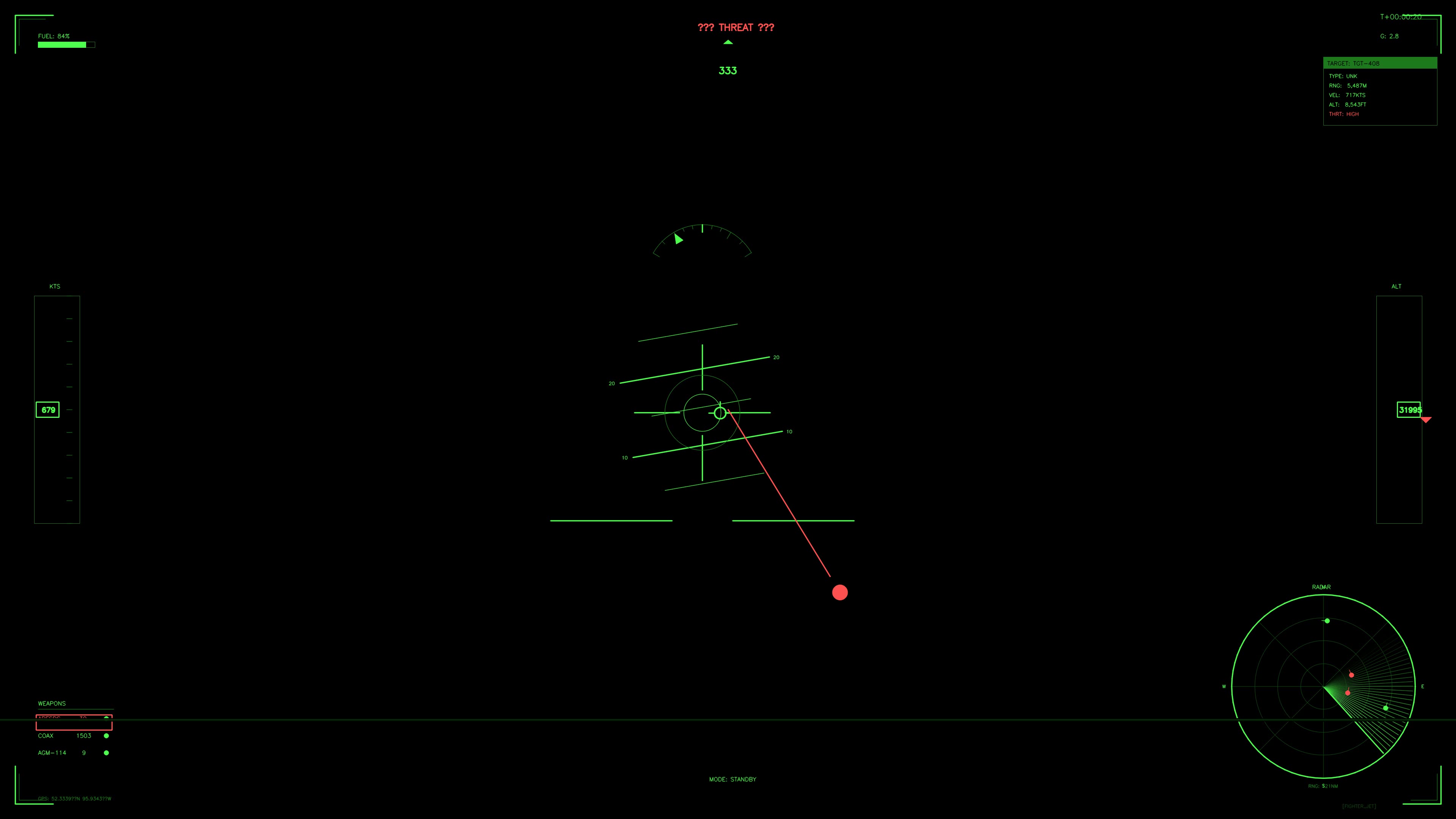 Military gui war stock footage hud animation for science fiction production in dark setting with simple graphics and indicators