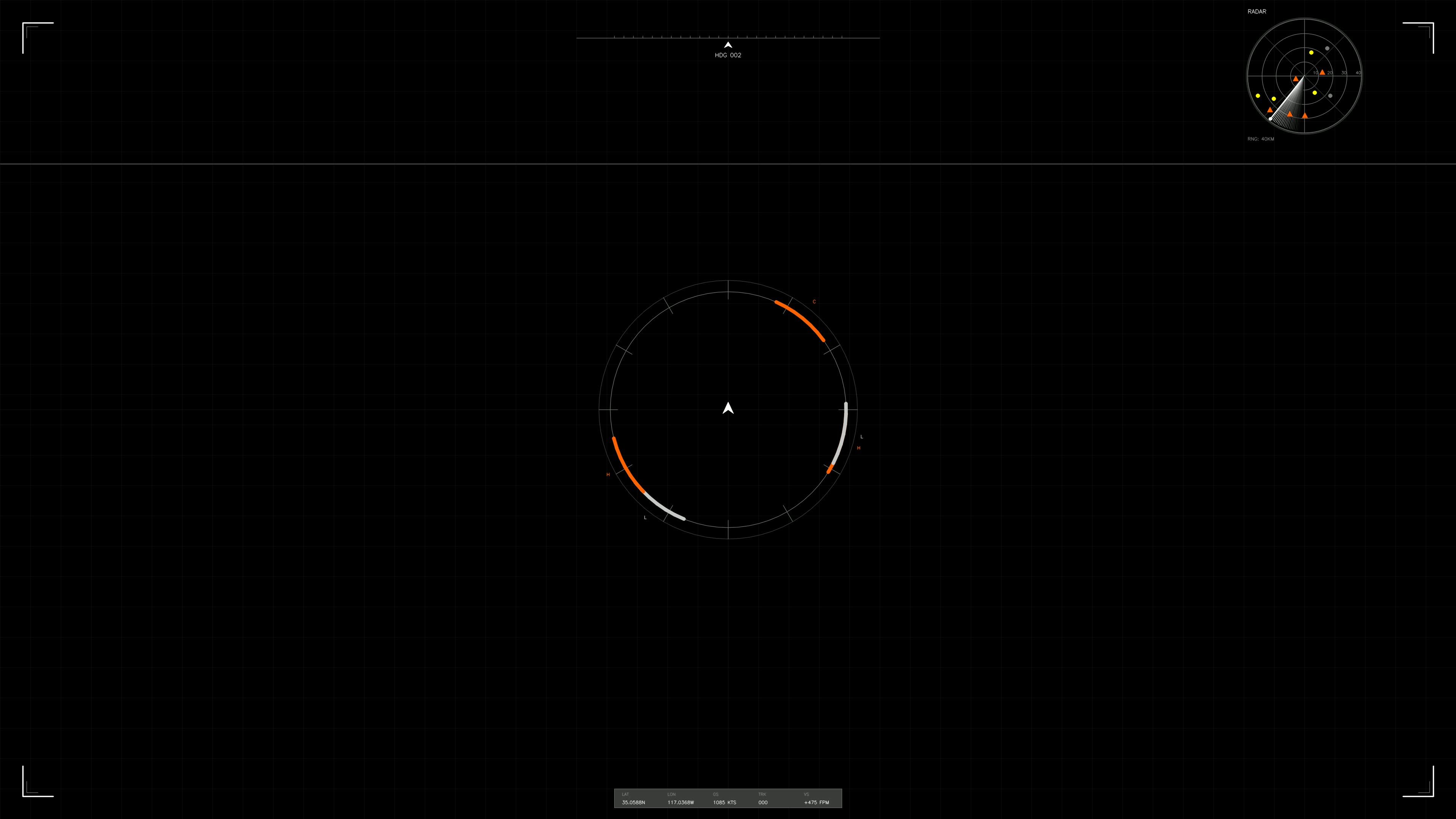 Military gui war stock footage hud animation for science fiction production in digital setting