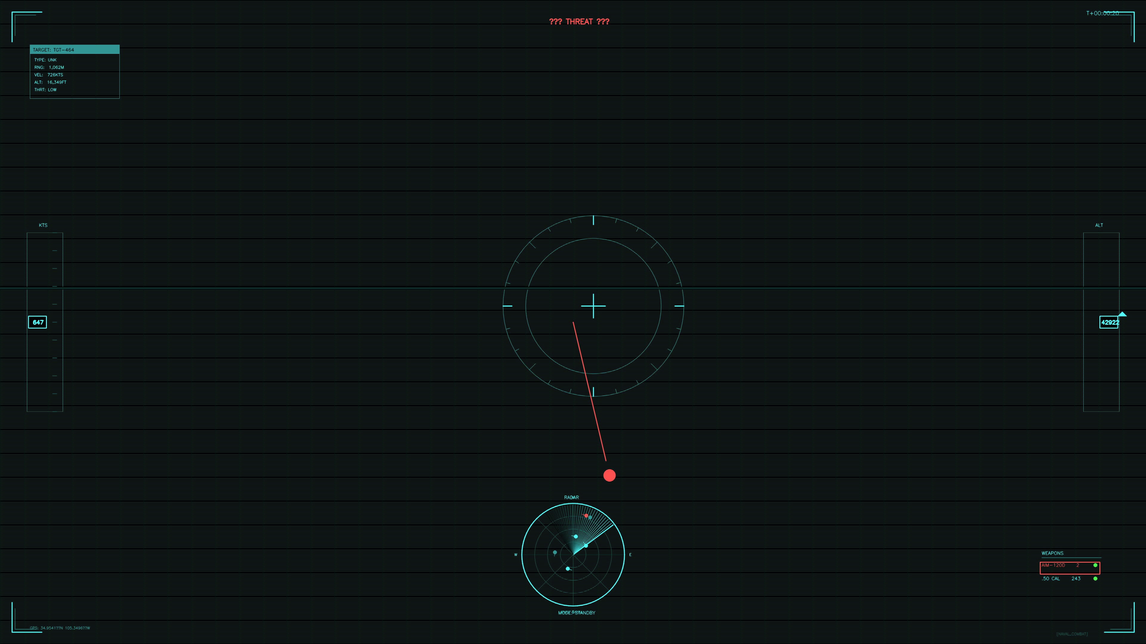 Military GUI war stock footage HUD animation for science fiction production in digital format
