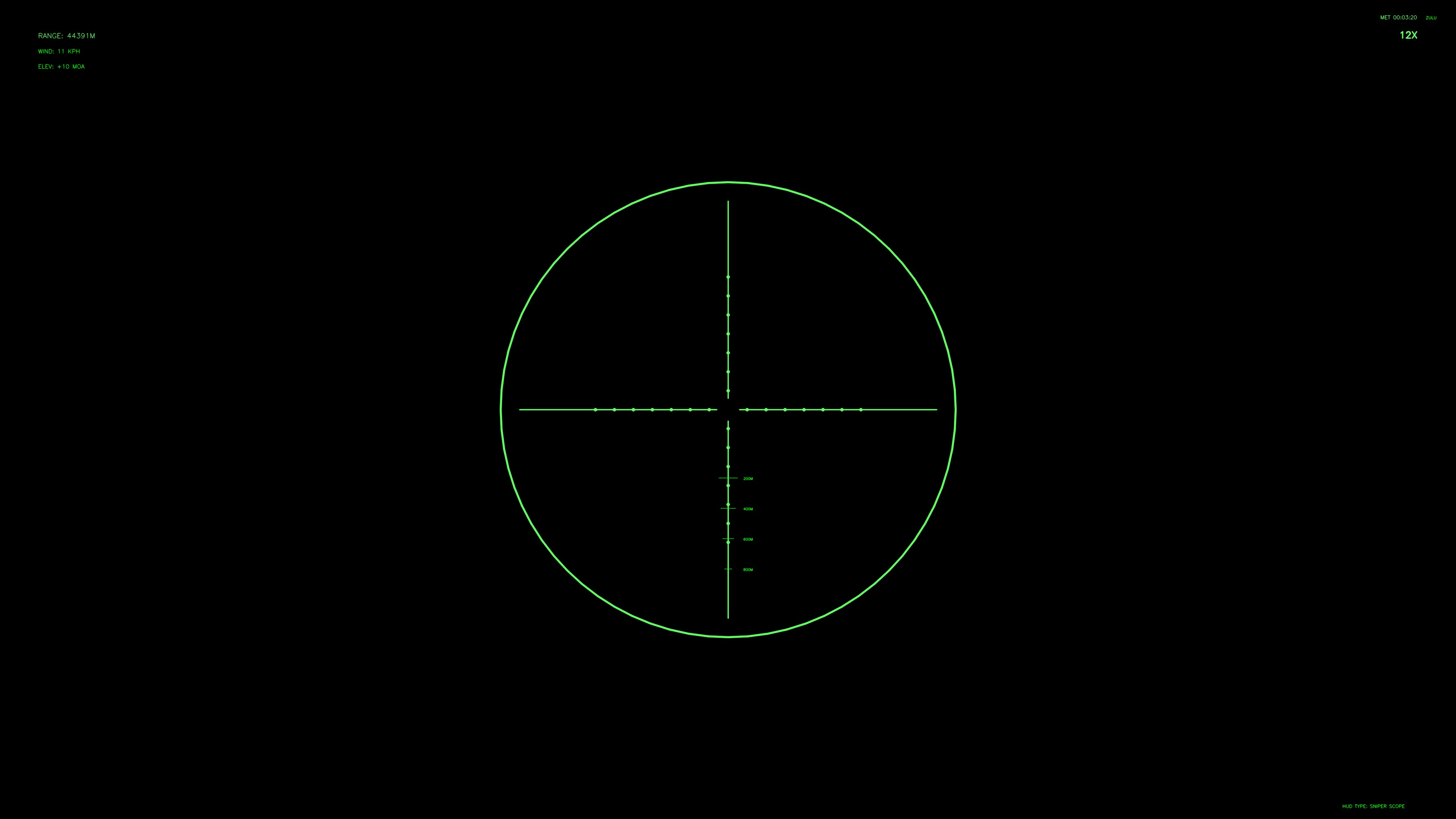 Military gui war stock footage hud animation for science fiction production showing targeting reticle and data display