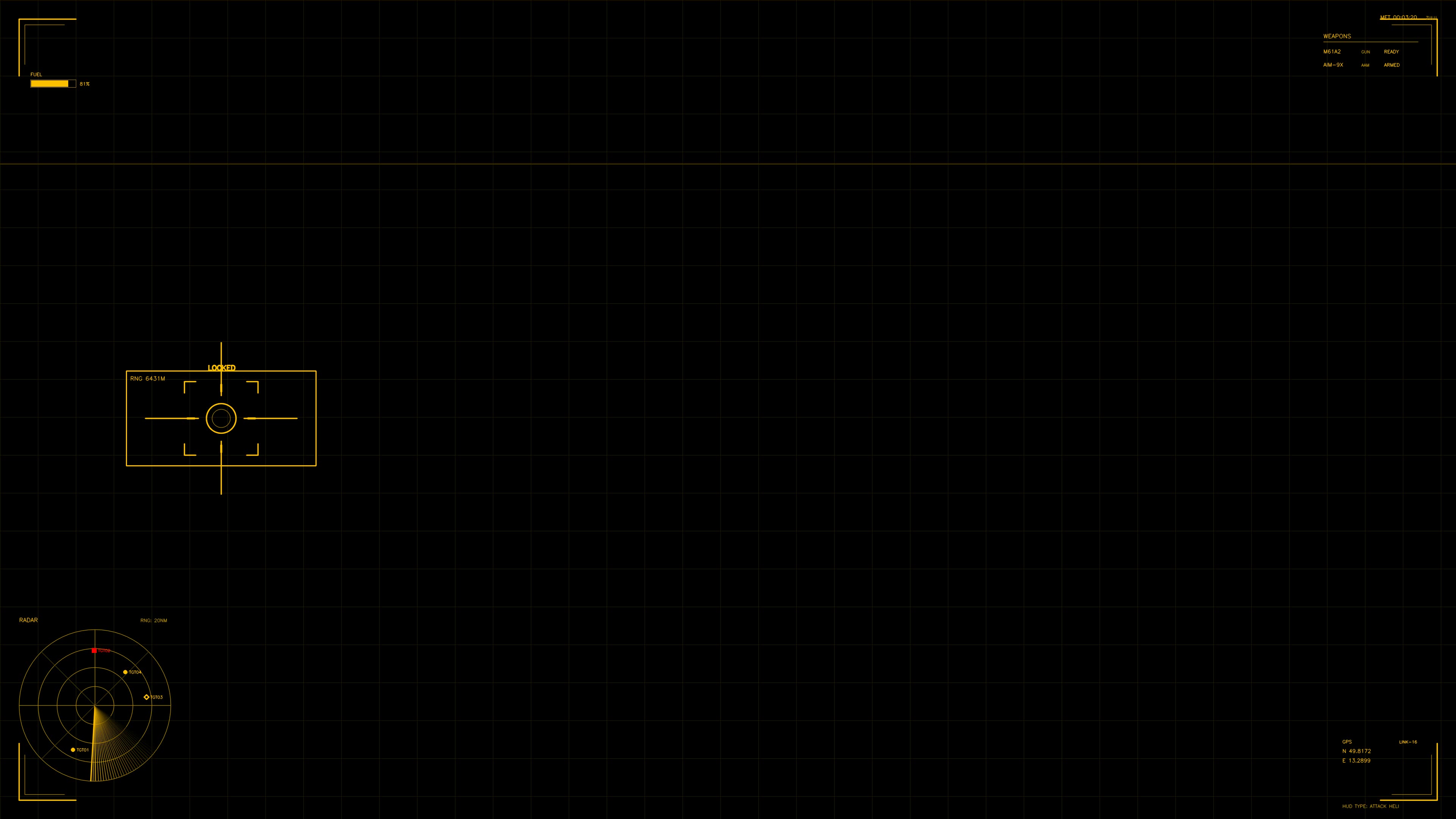 Military gui war stock footage hud animation designed for science fiction production with a focus on tactical interface display elements