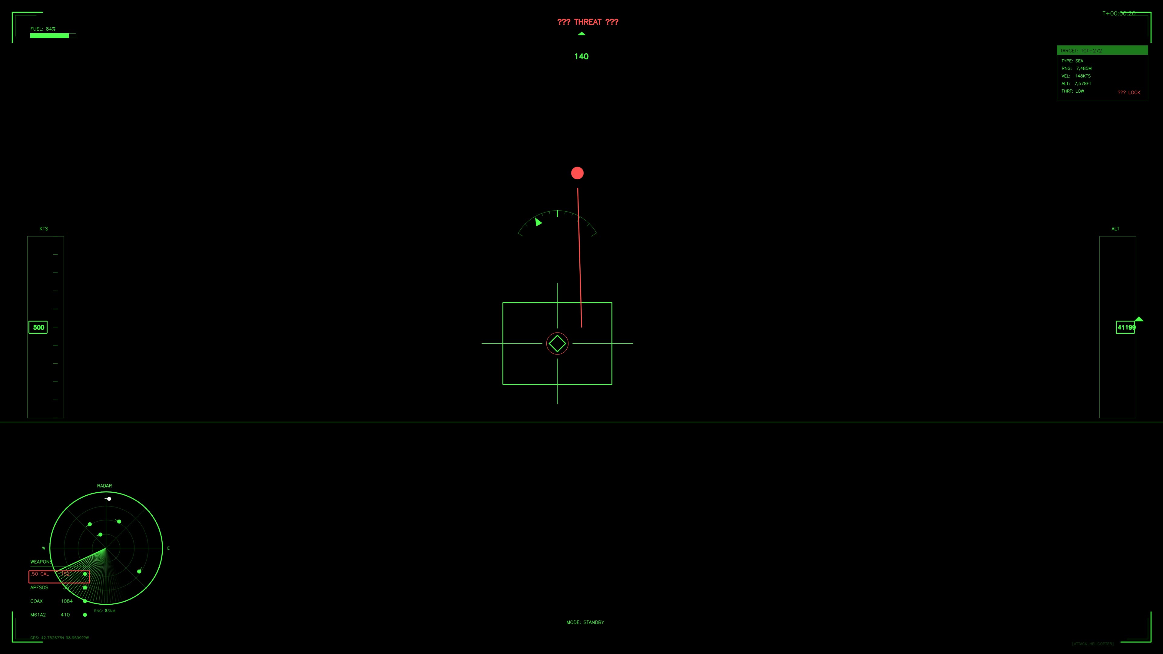 Military gui war stock footage showing hud animation in a science fiction setting with targeting and tracking elements