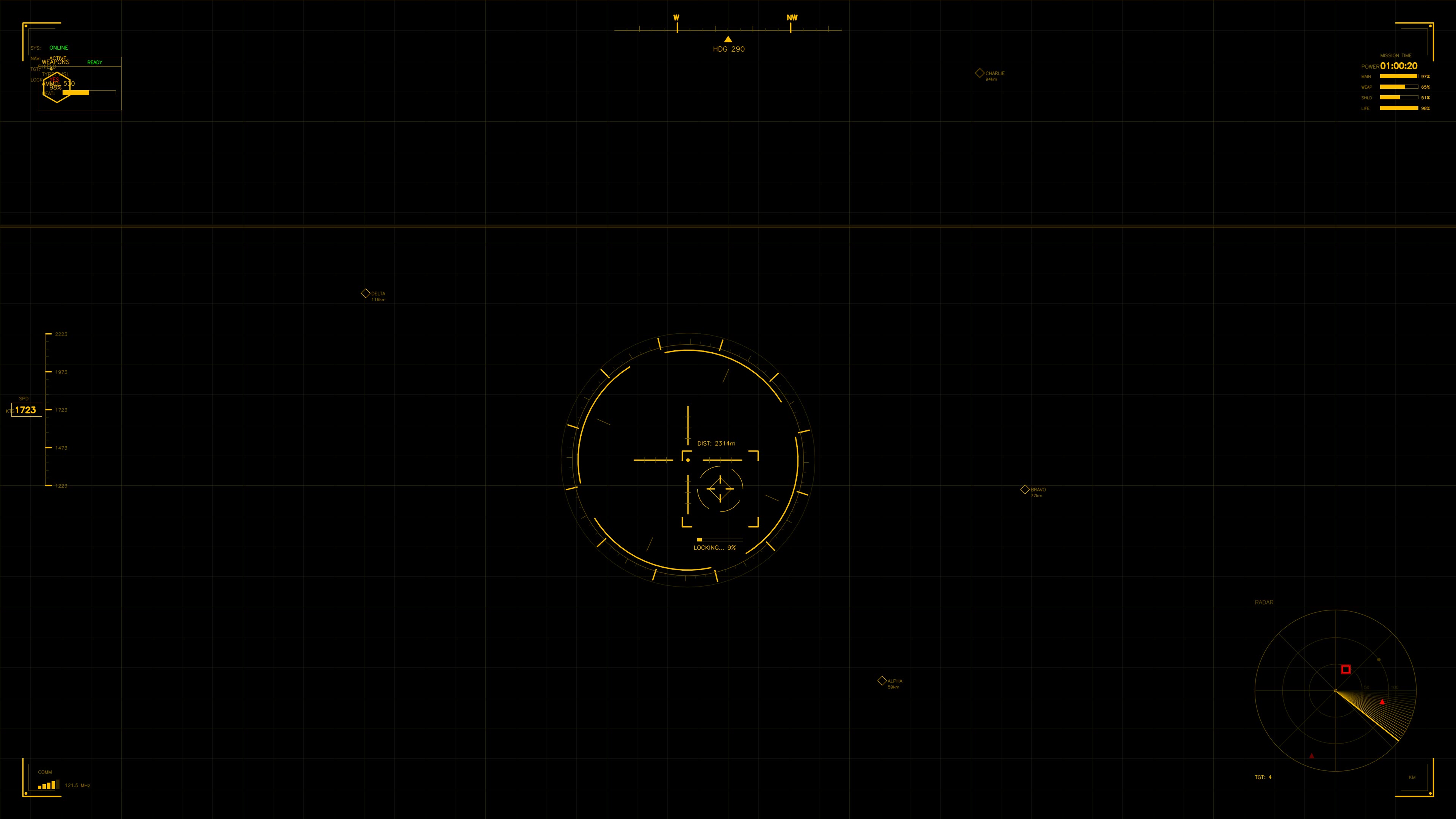 Military gui war stock footage hud animation for science fiction production showcasing tactical information display for combat scenarios