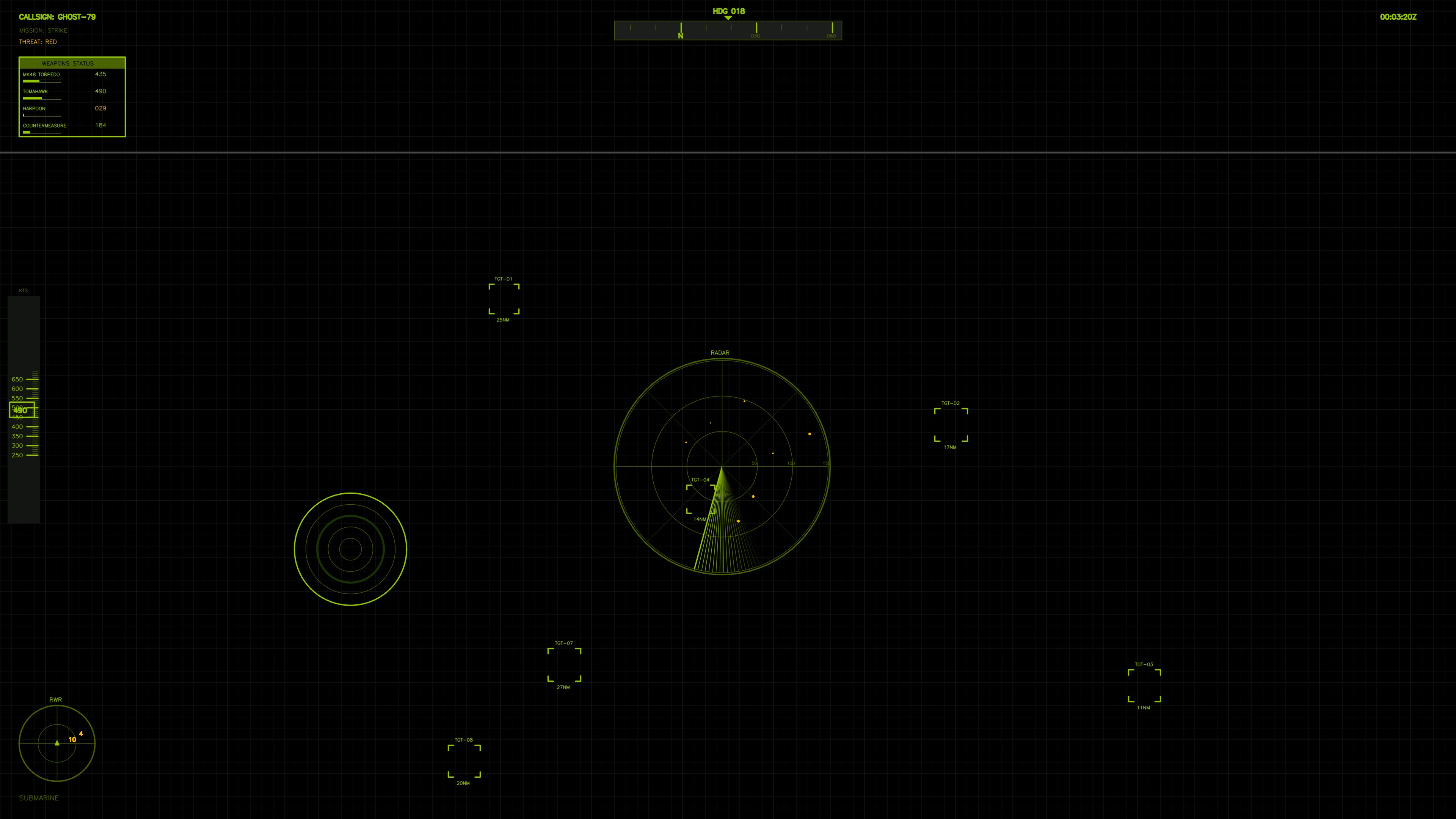 Military gui war stock footage hud animation for science fiction production for modern warfare scenarios in virtual environment