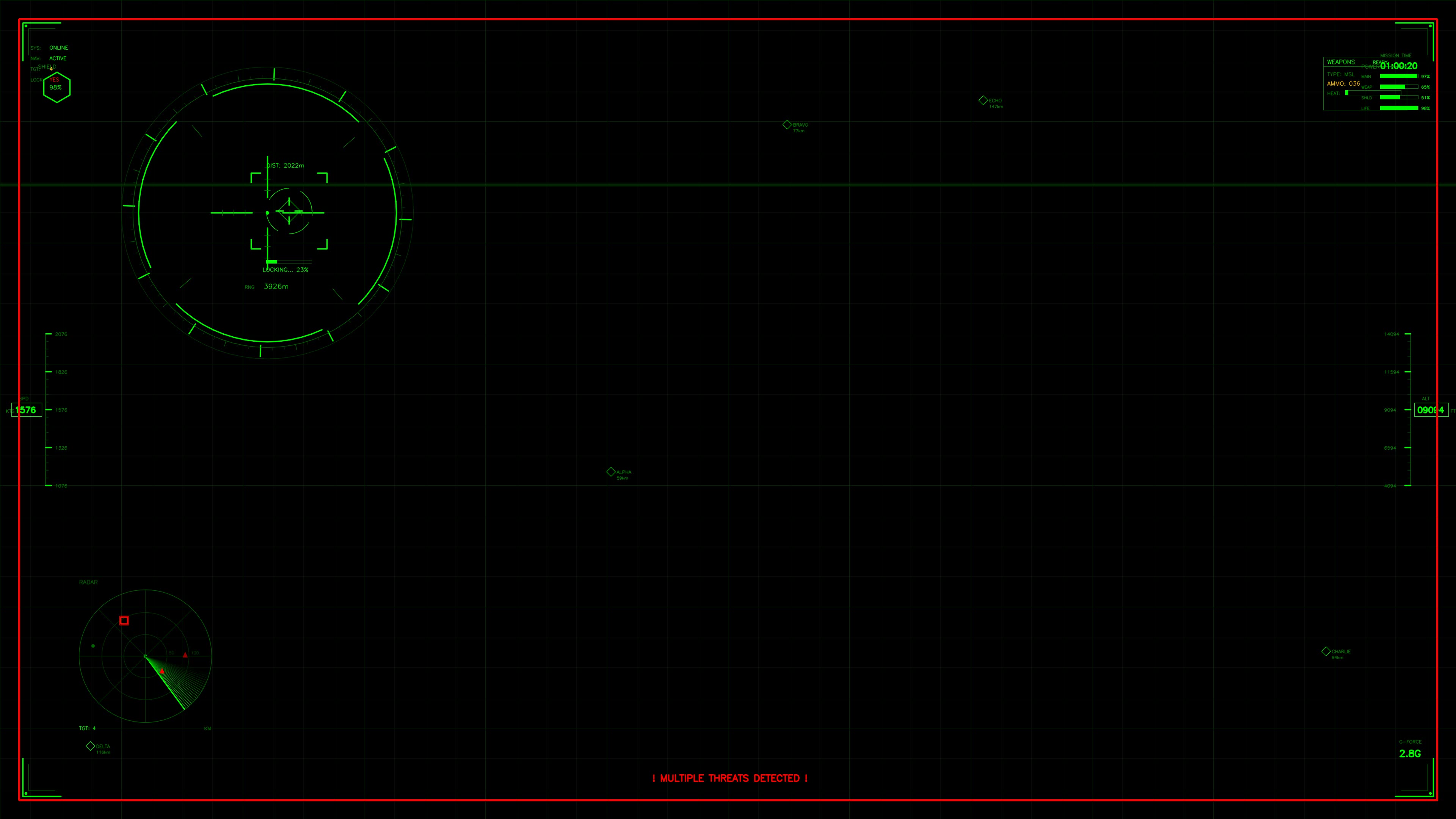 Military gui war stock footage displays advanced hud animation for science fiction production in an action setting