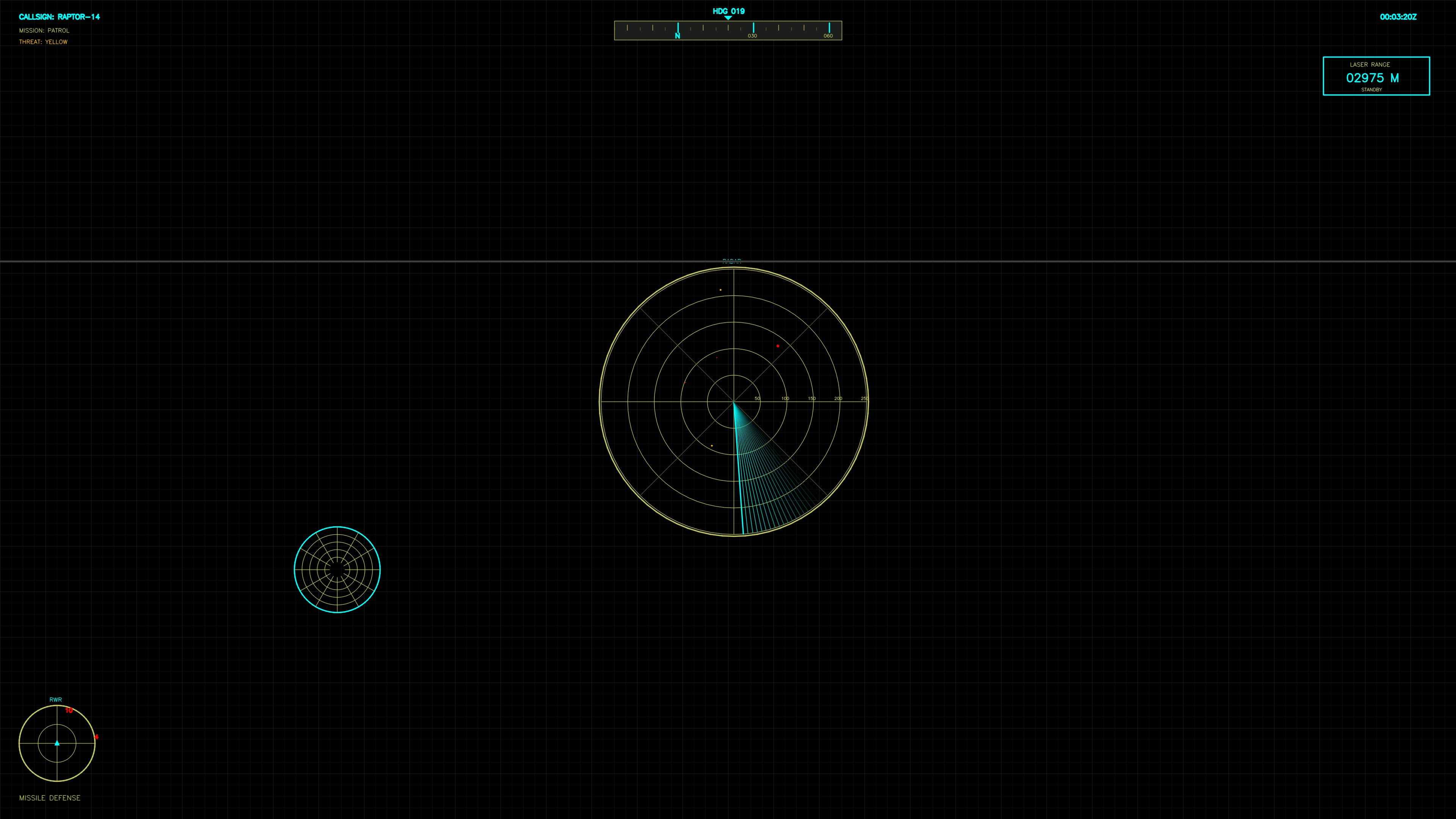 Military gui war stock footage hud animation for science fiction production in a digital environment