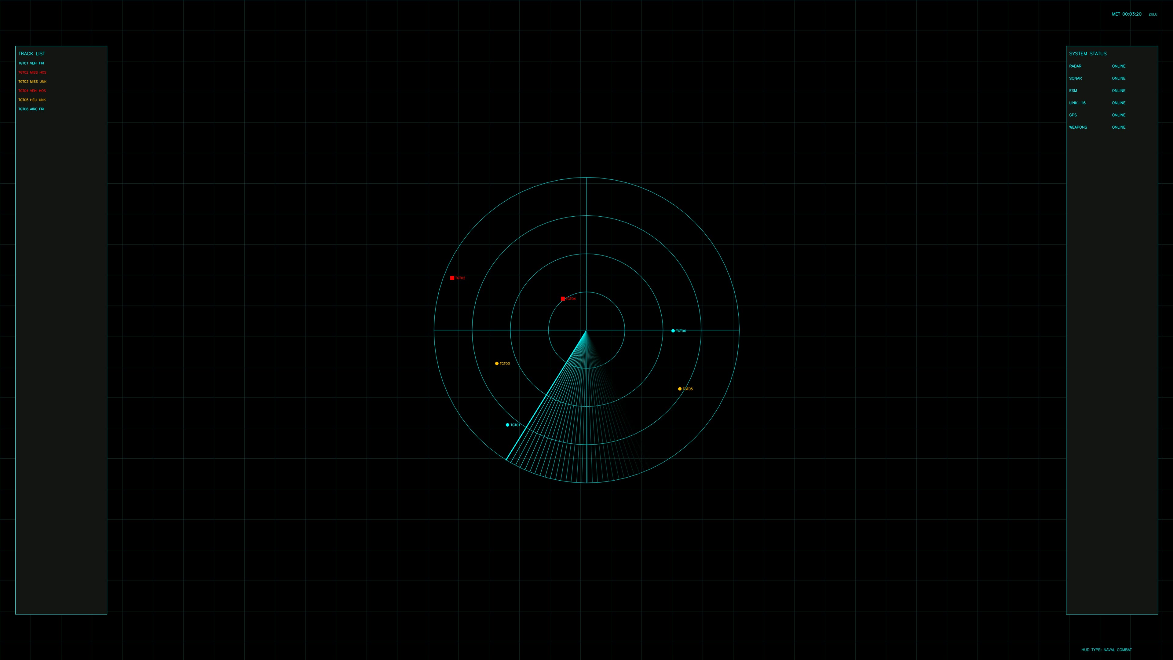 Military gui war stock footage hud animation useful for science fiction production in modern settings