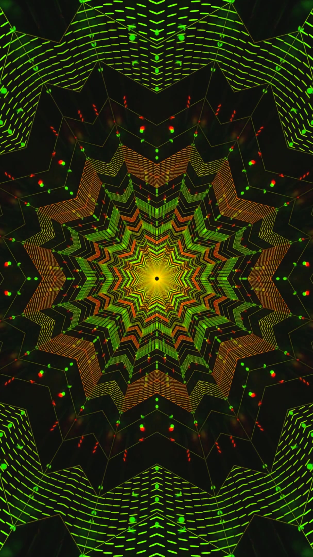 Vibrant tunnel video loop creates an immersive visual experience with seamless motion and vivid colors