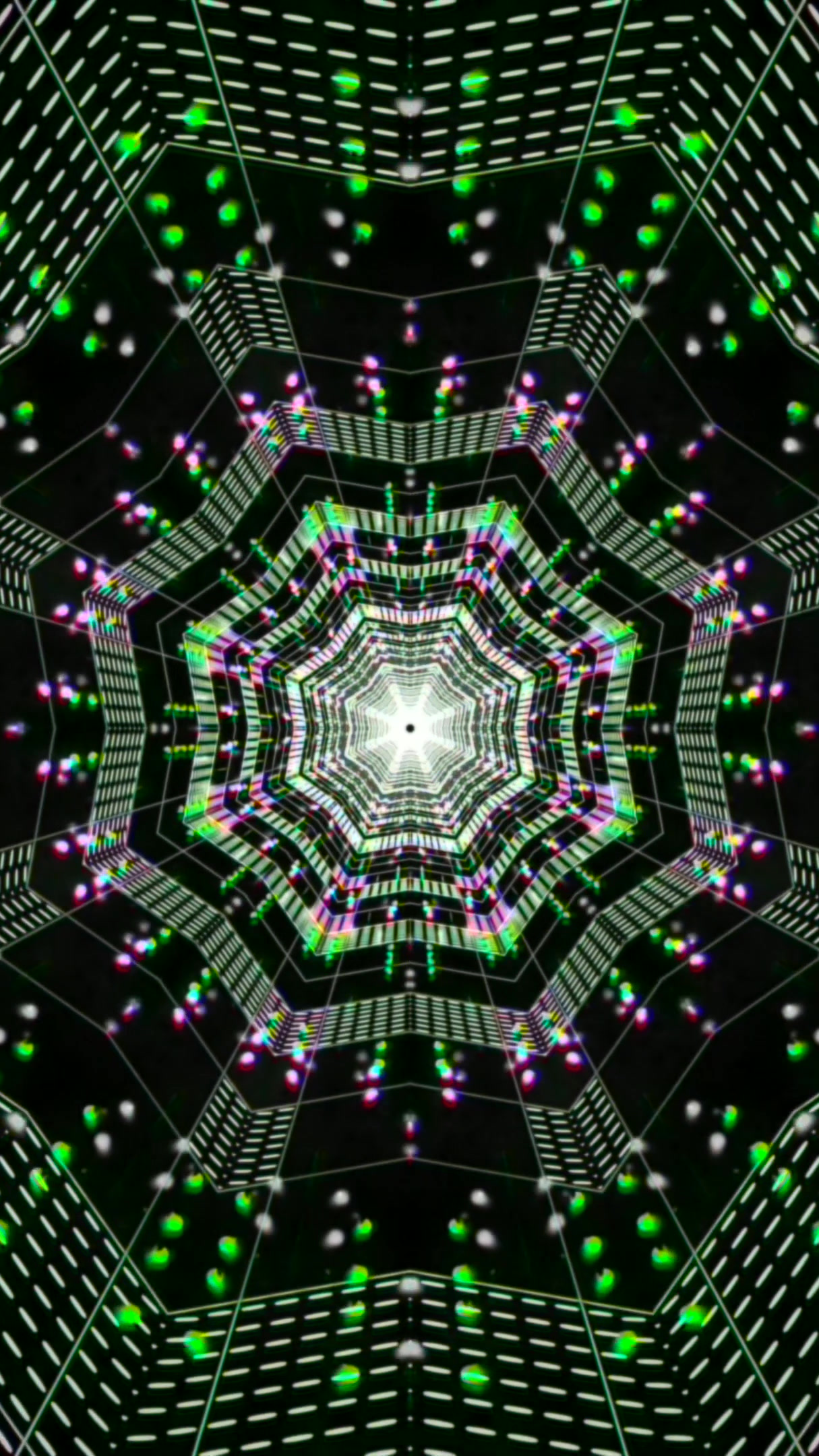 Tunnel video vj loop screensaver creates a seamless illusion of d