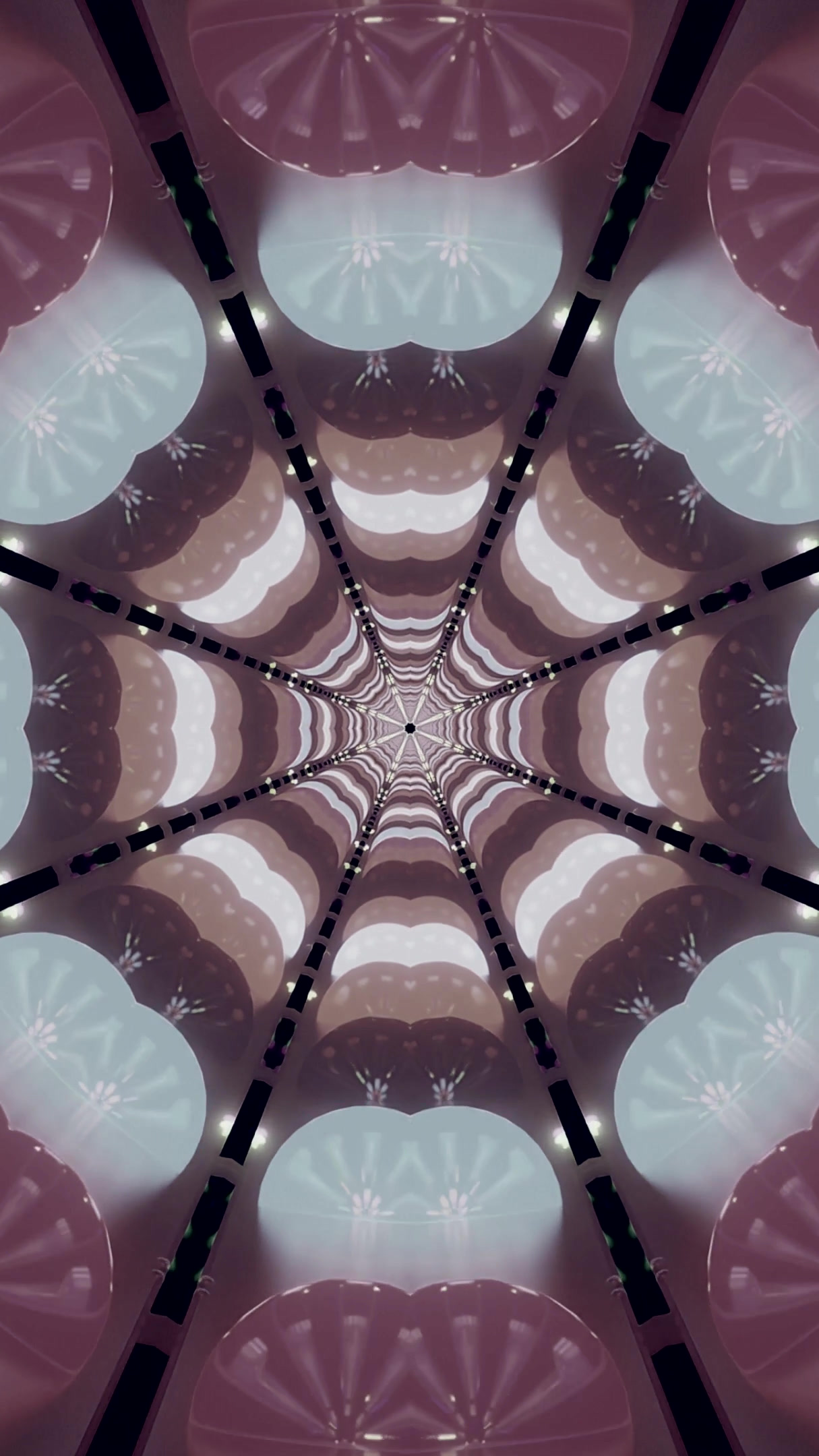 Tunnel video loop with vibrant visuals creating a seamless and en