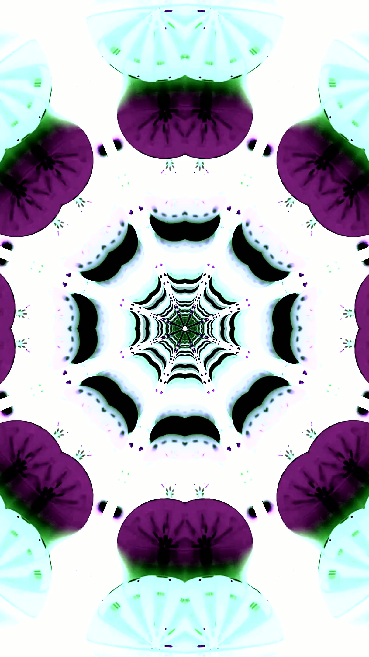 Seamless looping tunnel video vj loop screensaver with vibrant colors and patterns