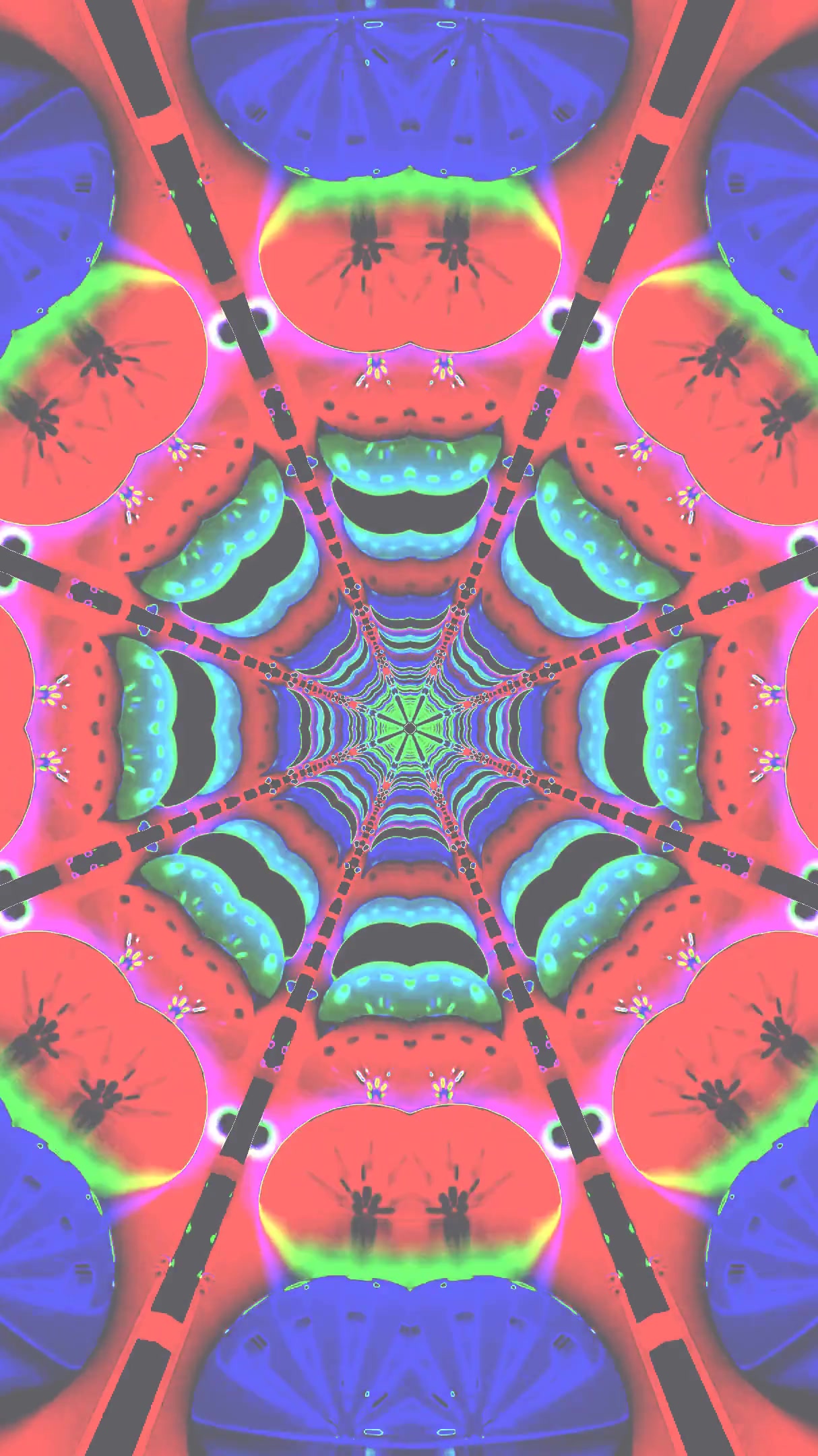 Colorful tunnel video loop creating a mesmerizing seamless visual experience