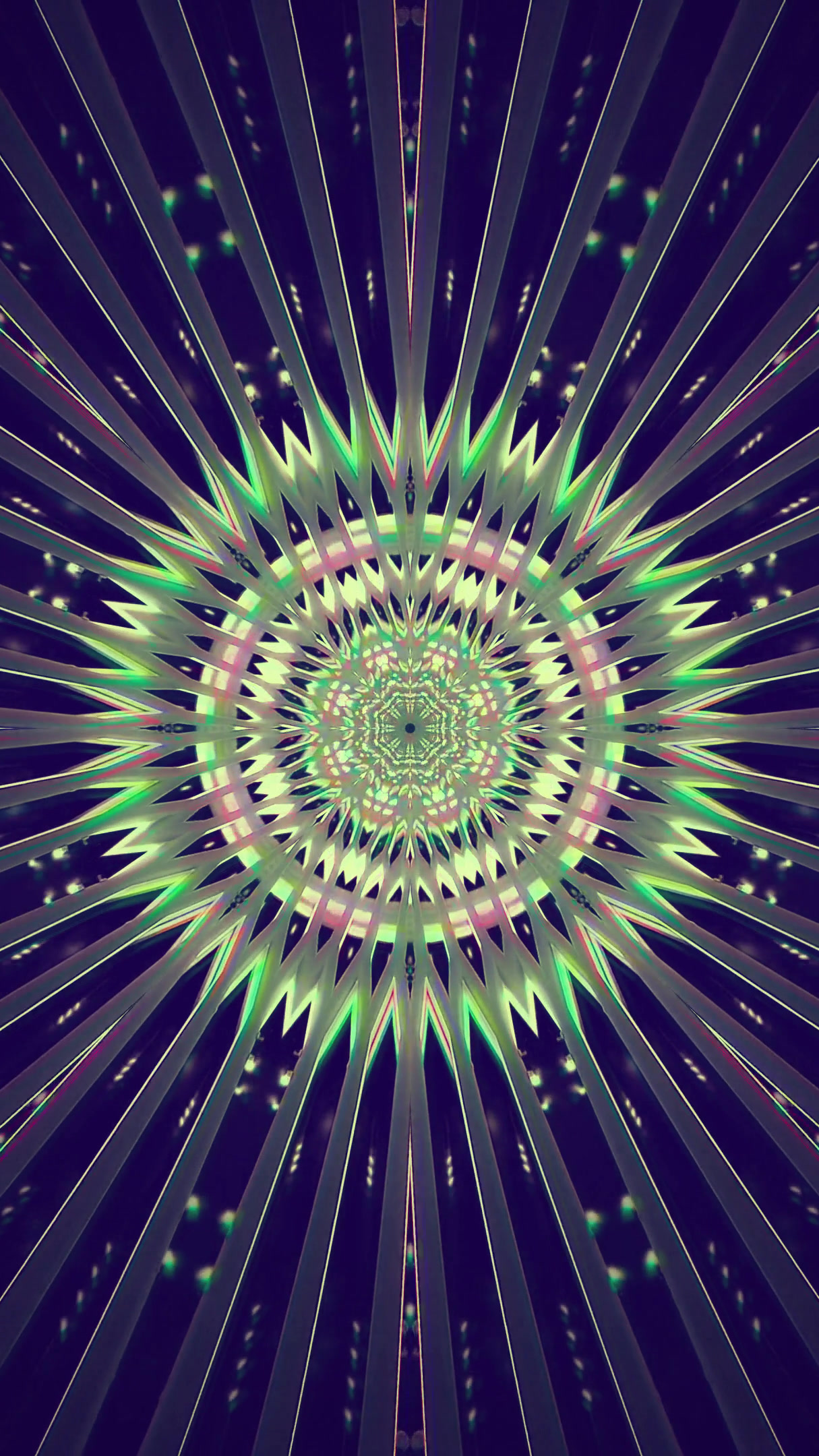 Seamless loop of a vibrant tunnel journey creating a mesmerizing visual effect in motion