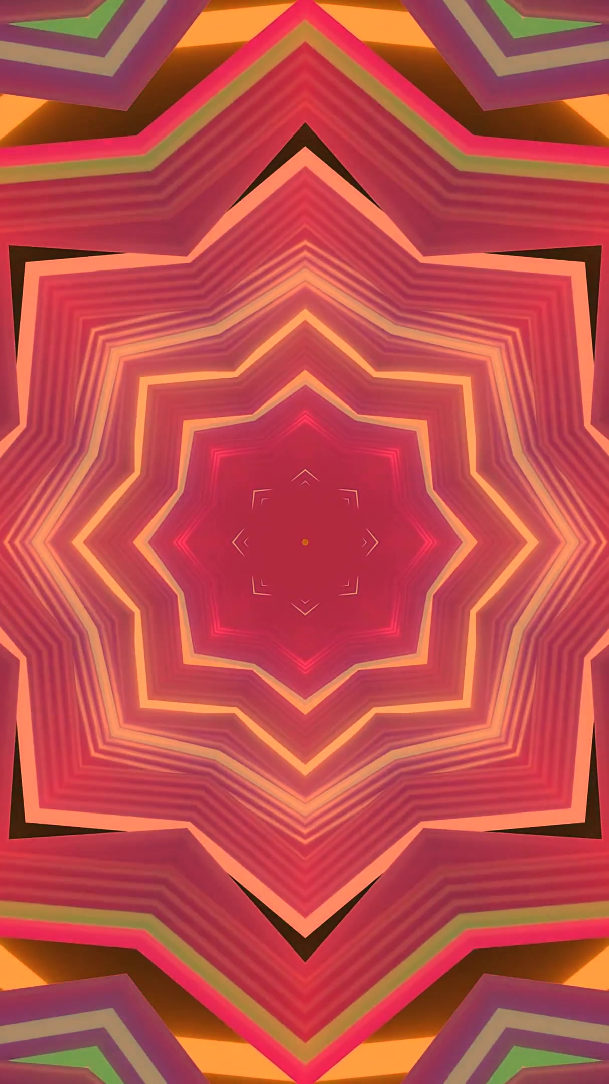 Vibrant tunnel video loop creates a mesmerizing visual experience