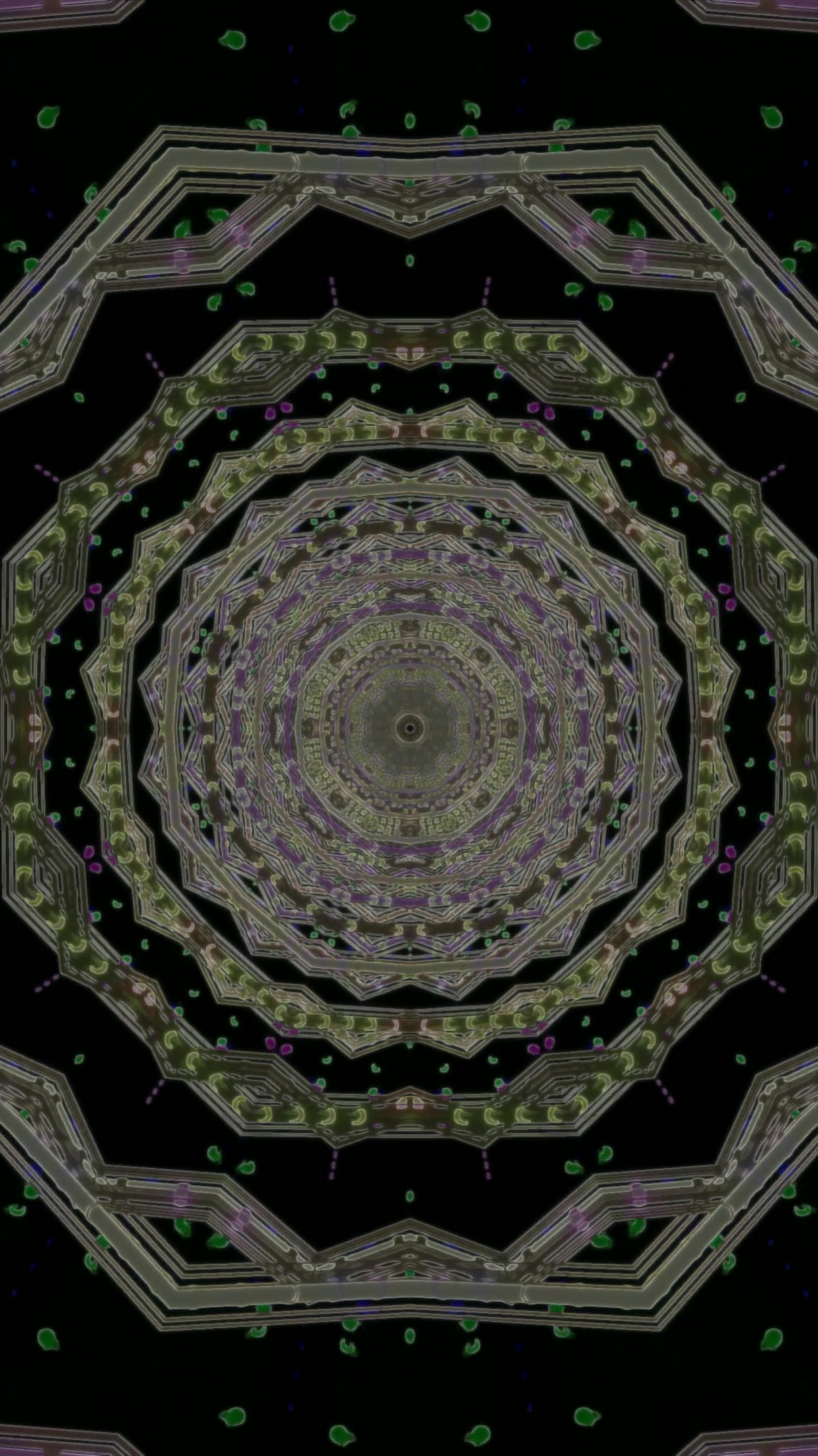 Seamless tunnel video loop creating a mesmerizing visual experience with vibrant colors and patterns