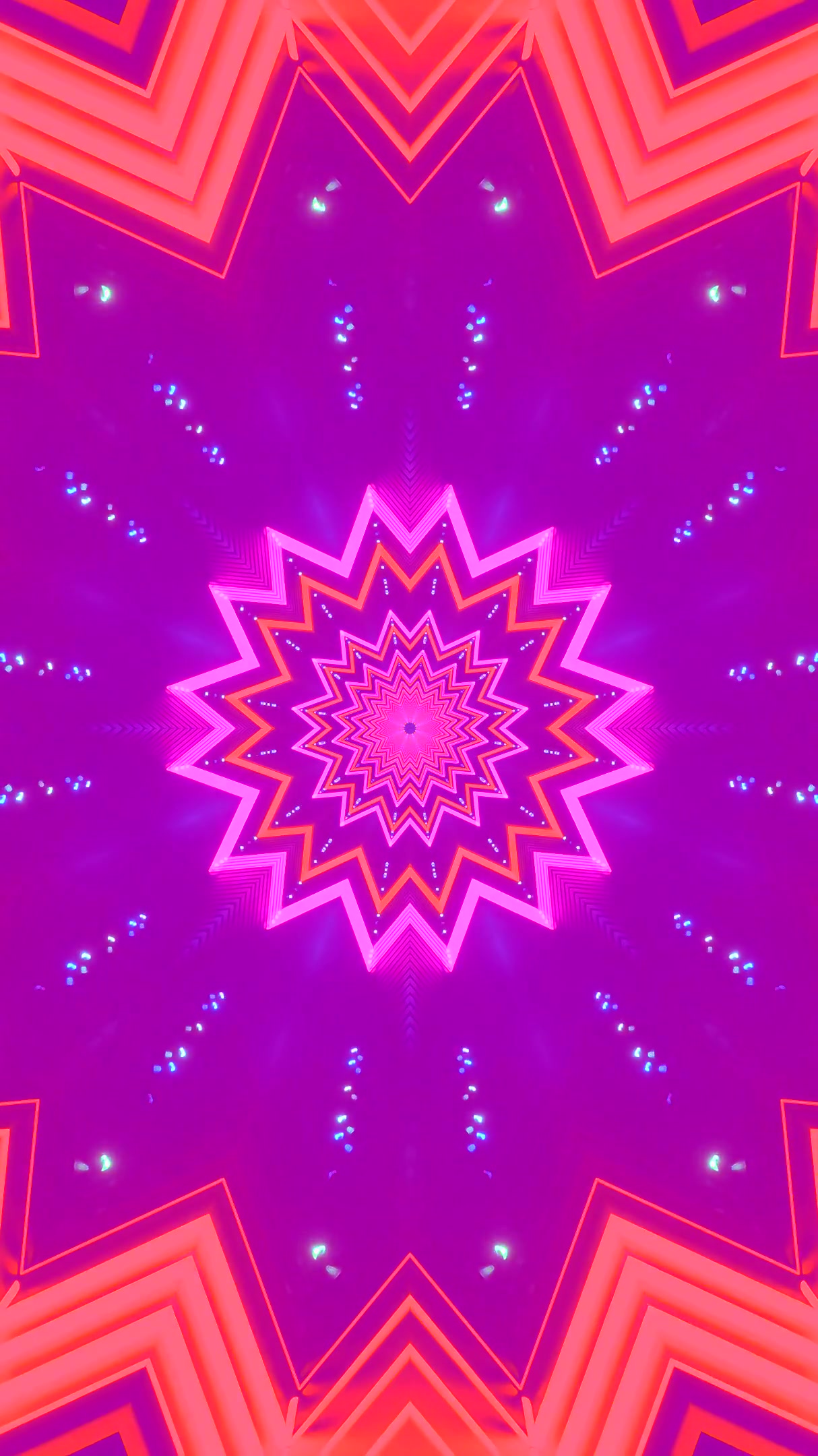 Dynamic tunnel video loop creates mesmerizing patterns with vibrant colors and endless motion