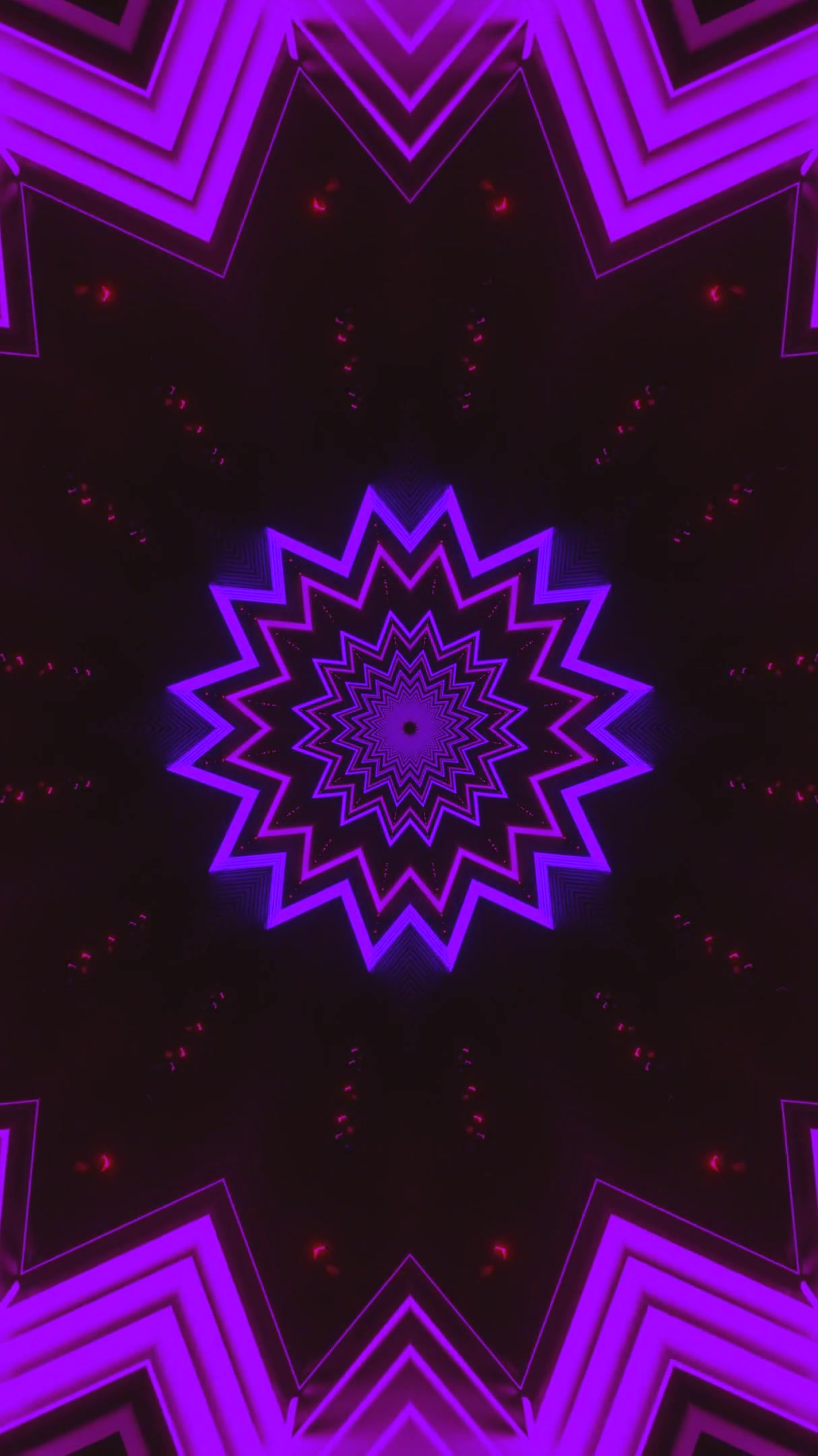 Dynamic purple spiral tunnel loop showcasing seamless motion and