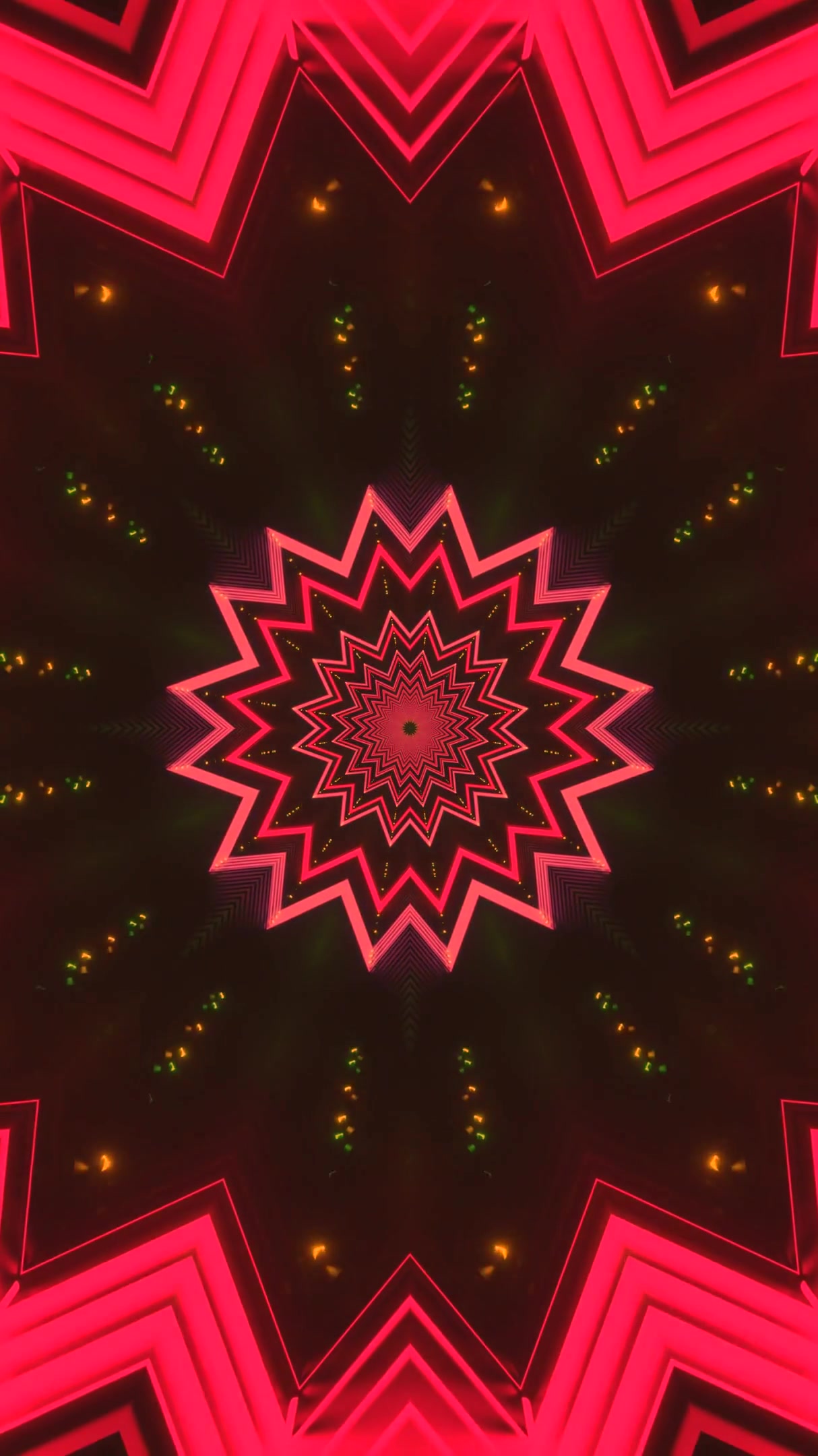 Vibrant tunnel video loop screensaver creating a seamless movemen