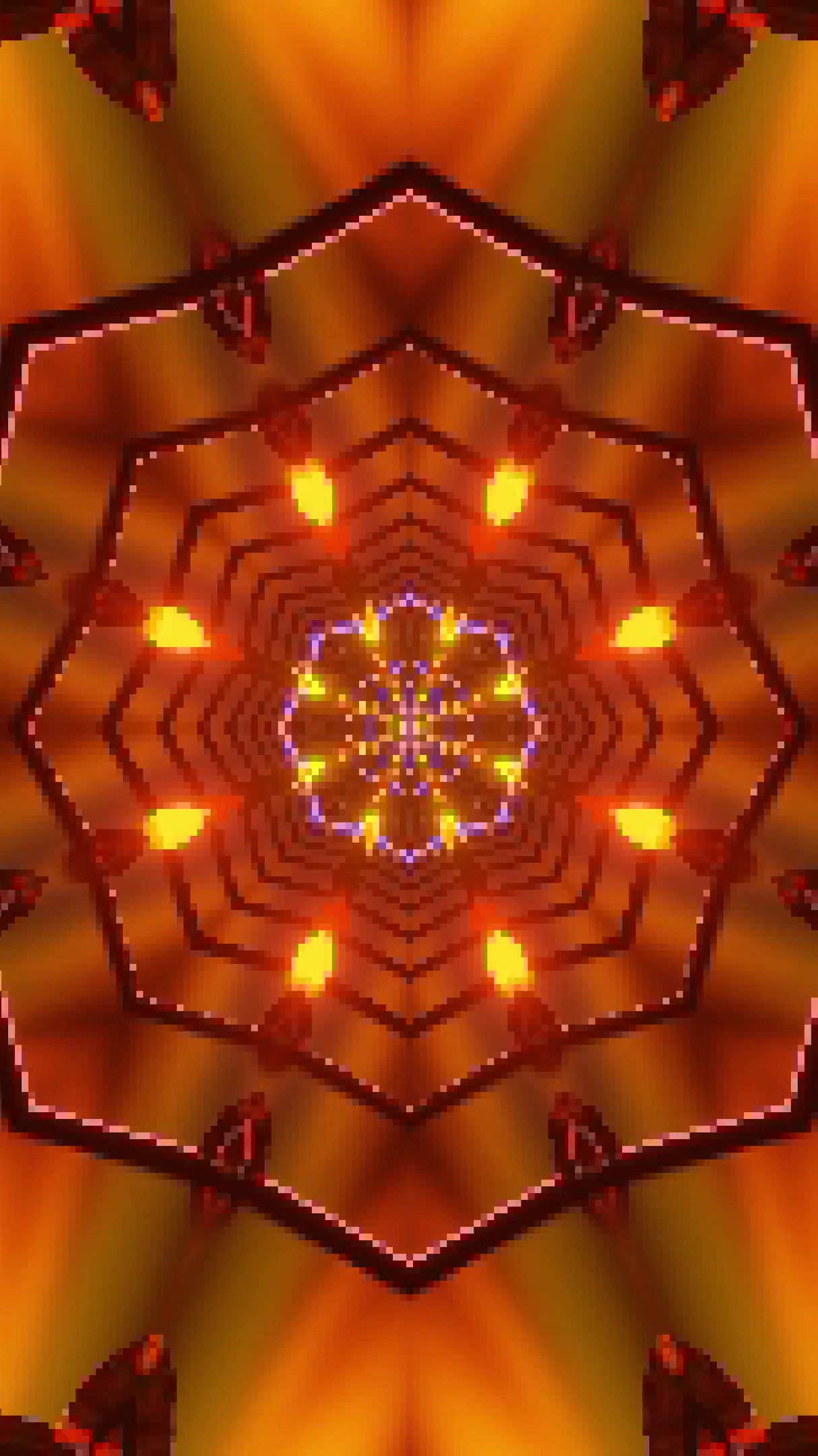 Vibrant tunnel video loop screensaver with bright lights and seamless animation for a captivating visual experience