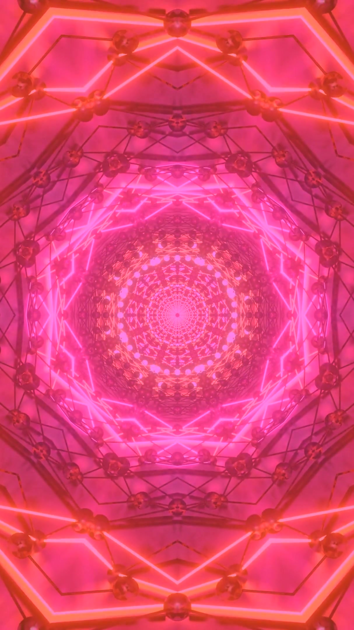 Vibrant tunnel visuals create an engaging seamless video loop for