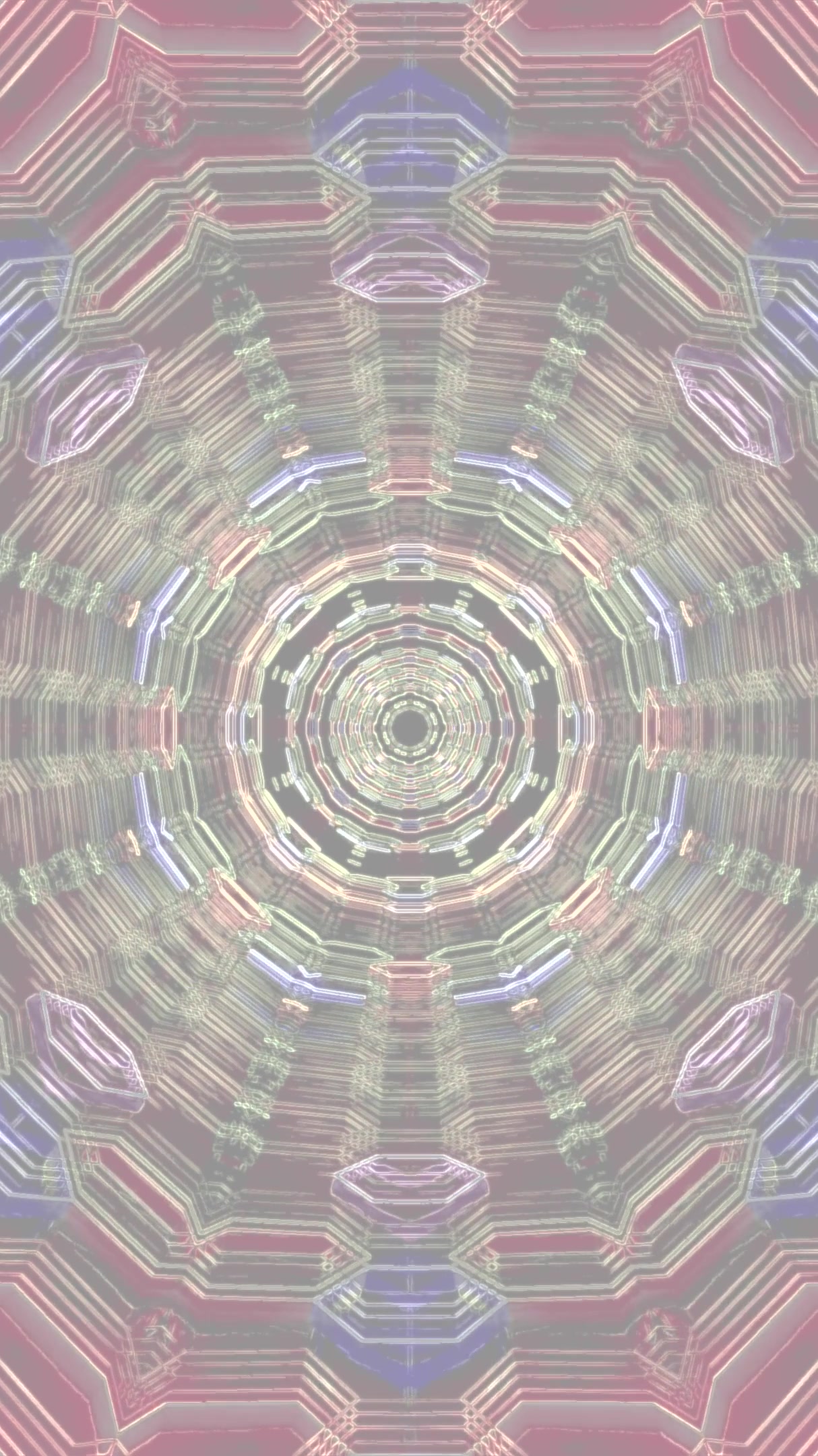 Seamless tunnel video loop for captivating screensaver experience in digital art