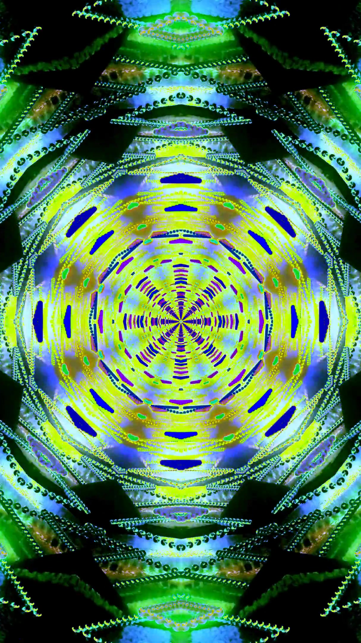 Vibrant tunnel visual loop creating an immersive digital experience with colorful patterns and smooth transitions