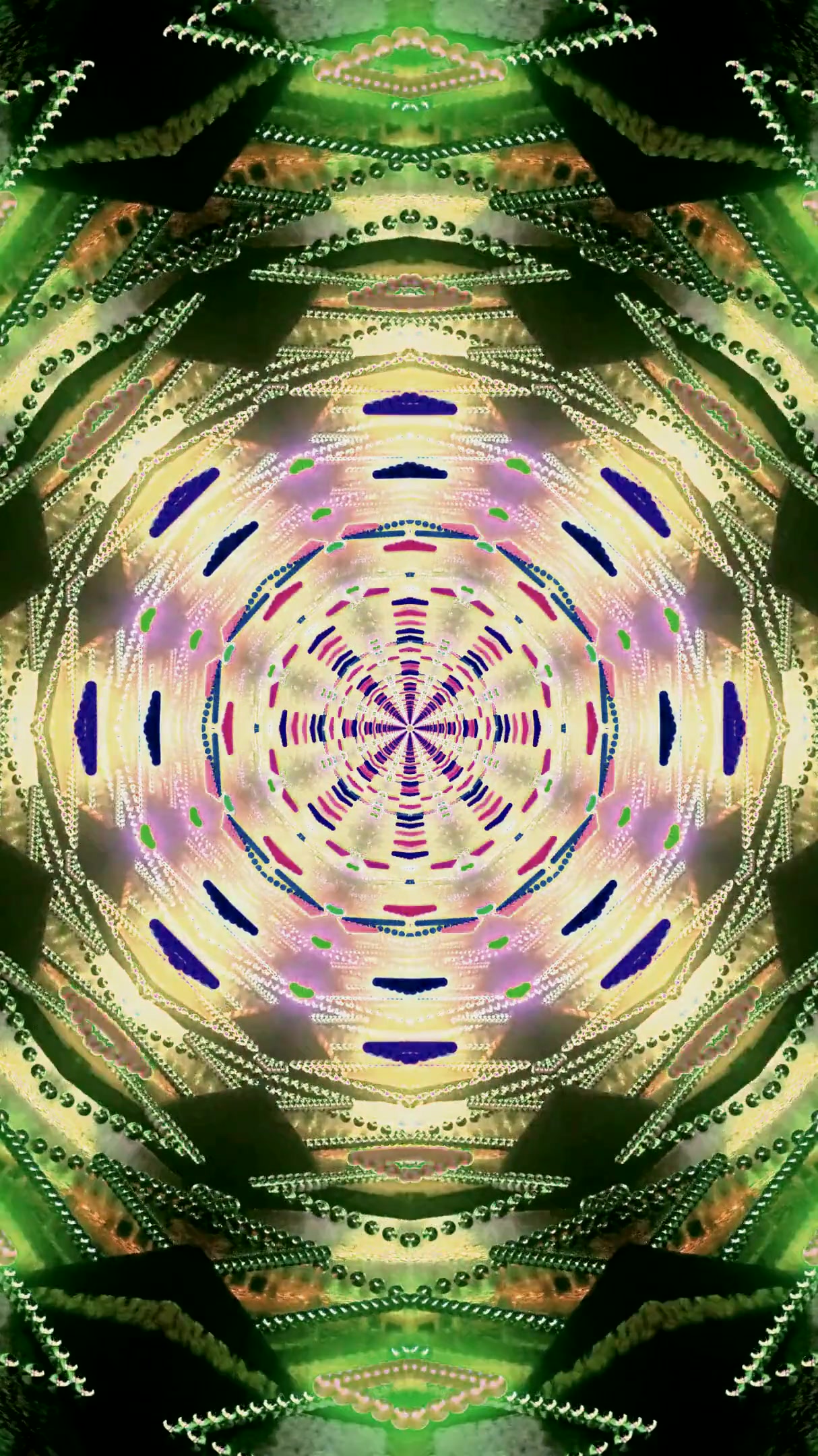 Seamless tunnel video loop screensaver featuring vibrant patterns and colors for a mesmerizing visual experience