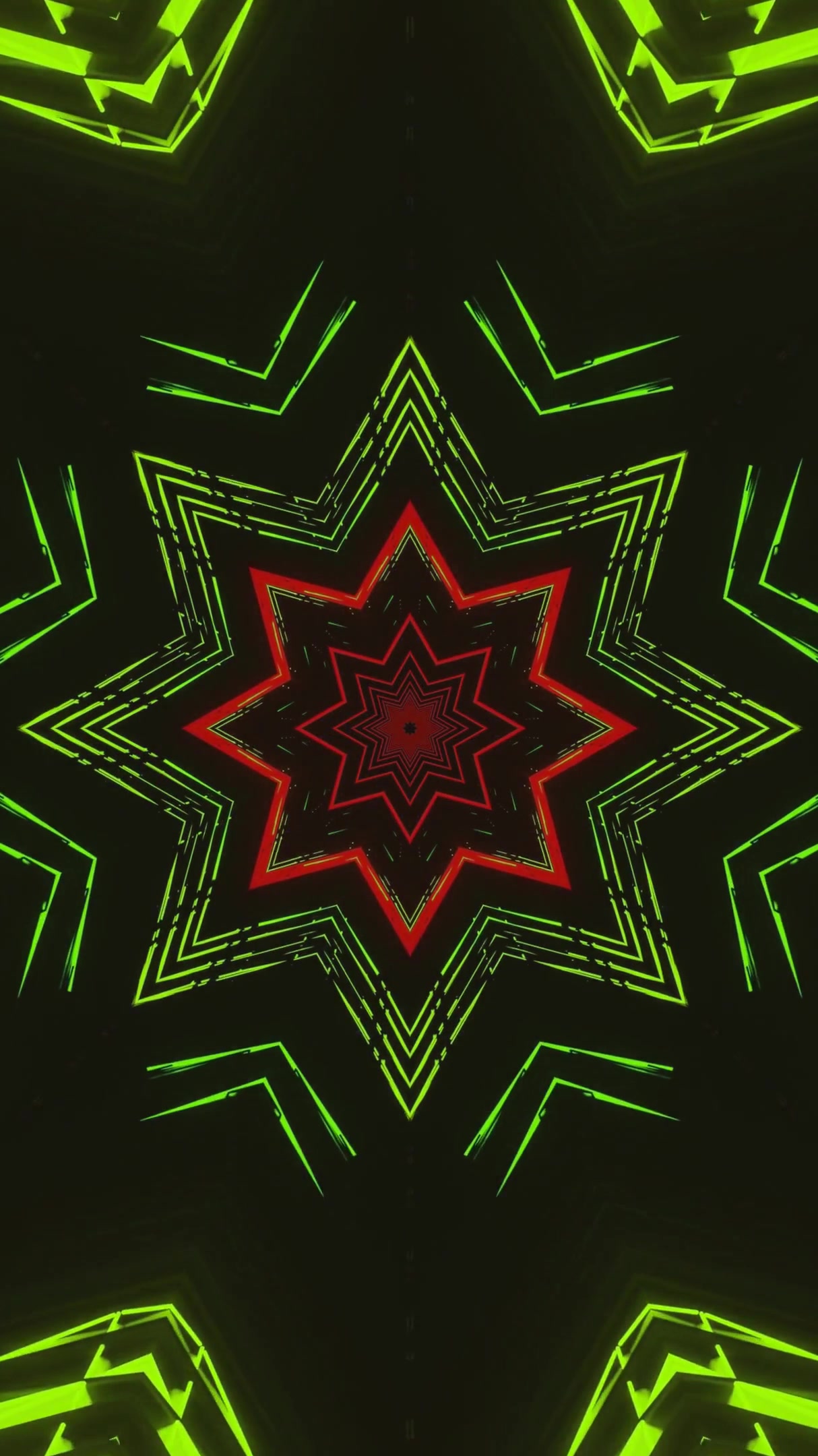 Colorful tunnel video loop creates a mesmerizing visual experience with bright colors and dynamic patterns