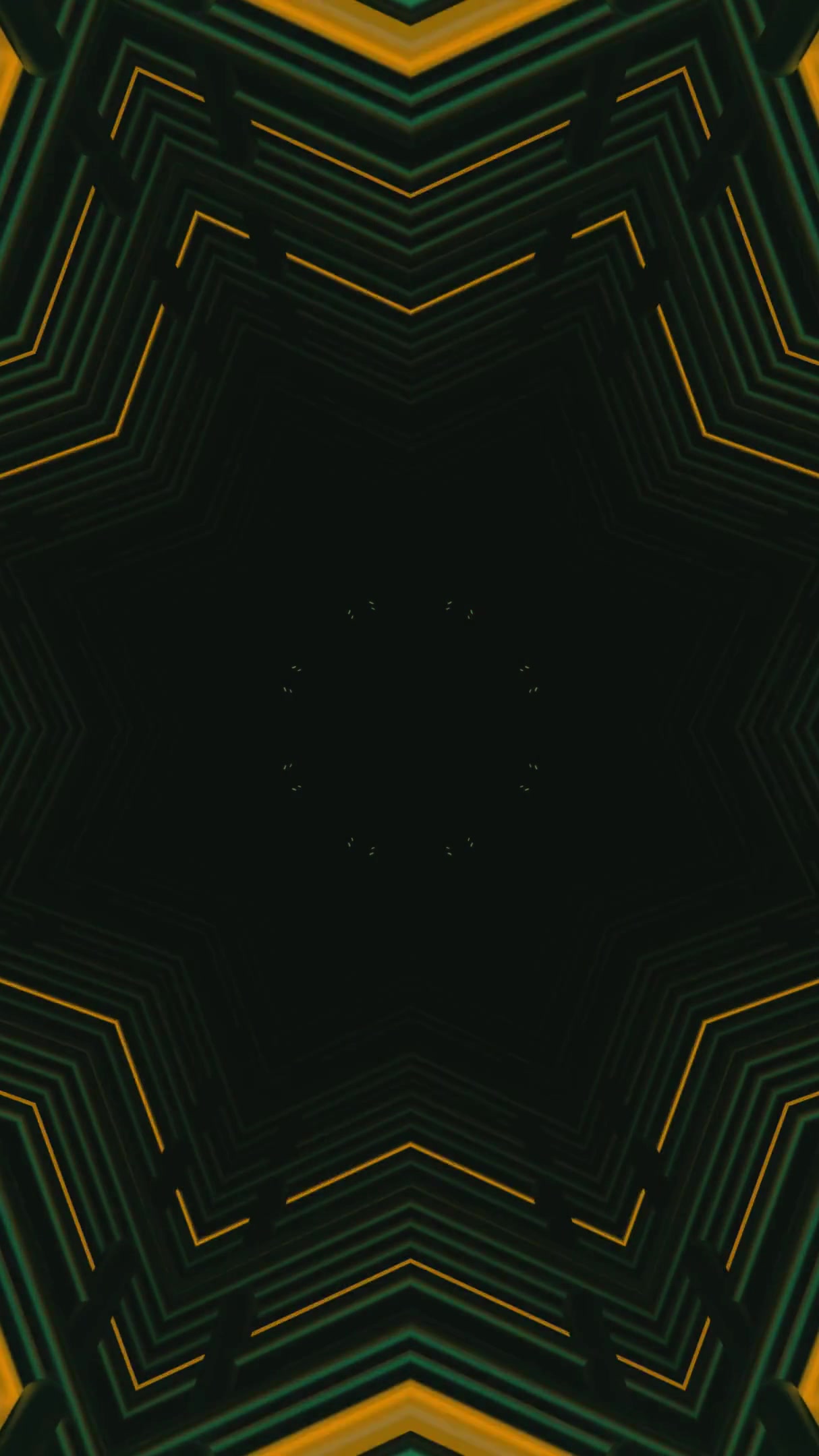 Vibrant green tunnel video loop offering dynamic visual experience for screensaver use