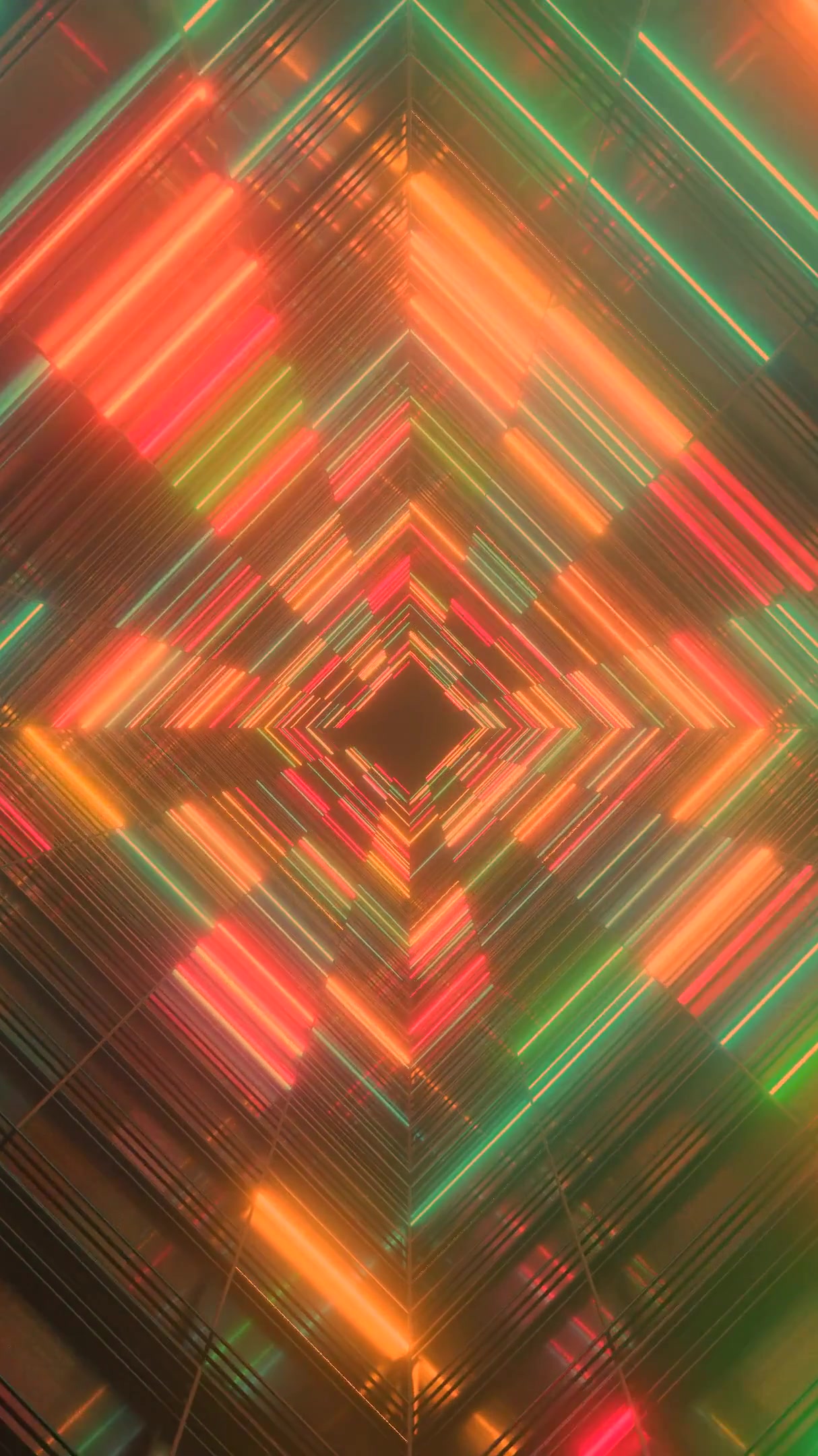 Mesmerizing tunnel video vj loop screensaver with seamless transi